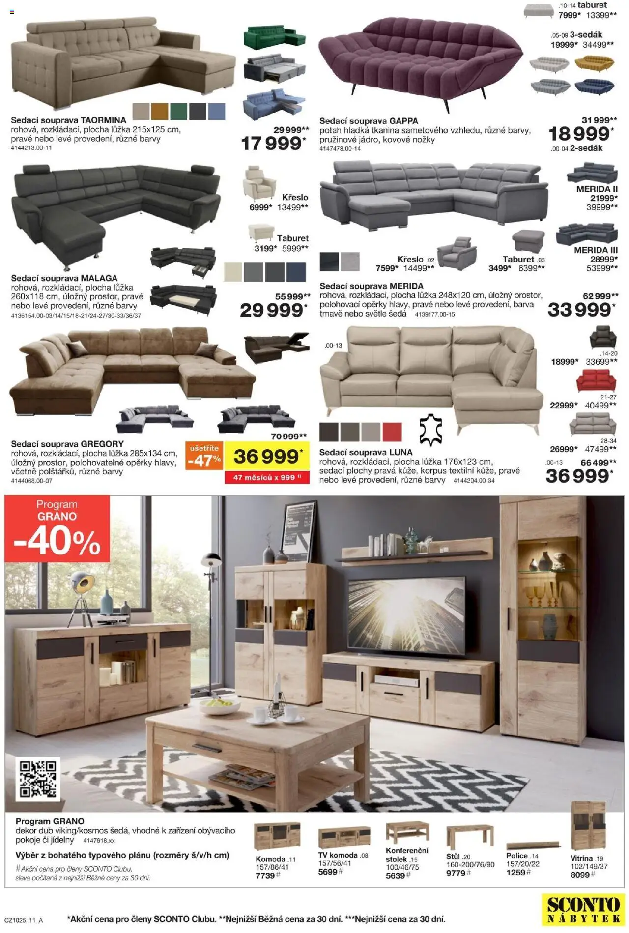 Sconto nábytek leták od 06.08.2025 | Strana: 11 | Produkty: Taburet, Nábytek, Stolek, Stůl