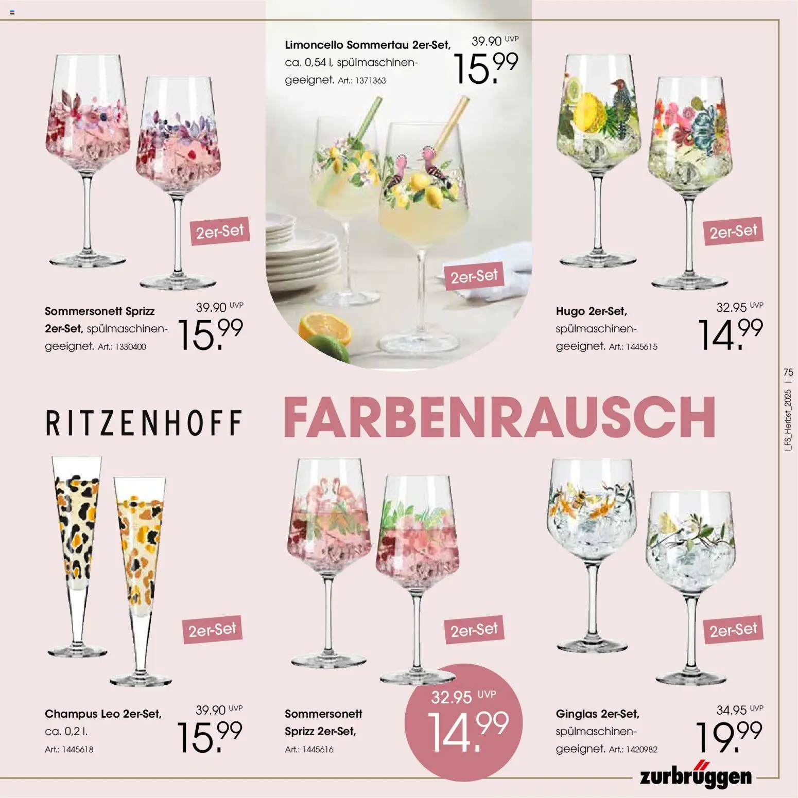 Zurbrüggen Trend-Journal Herbst – gültig ab 21.10.2025 | Seite: 75 | Produkte: Limoncello, Hugo