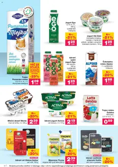 Mercator katalog │ velja od 14.08.2025 | Stran: 14 | Izdelki: Edamec, Gauda, Kos, Jogurt