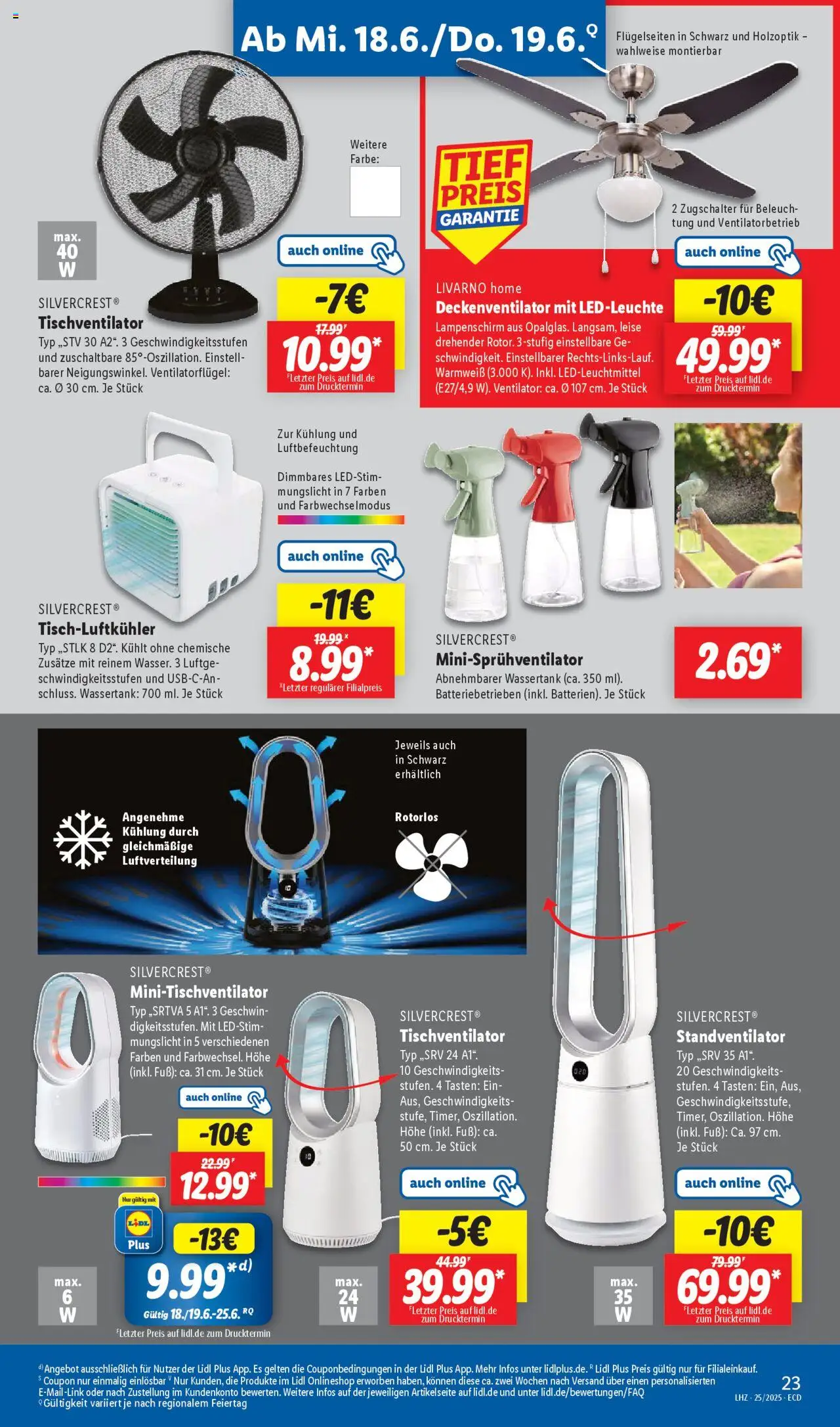 Lidl Prospekt 	 - gültig ab dem 16.06.2025 | Seite: 29 | Produkte: Ventilator, Lampenschirm