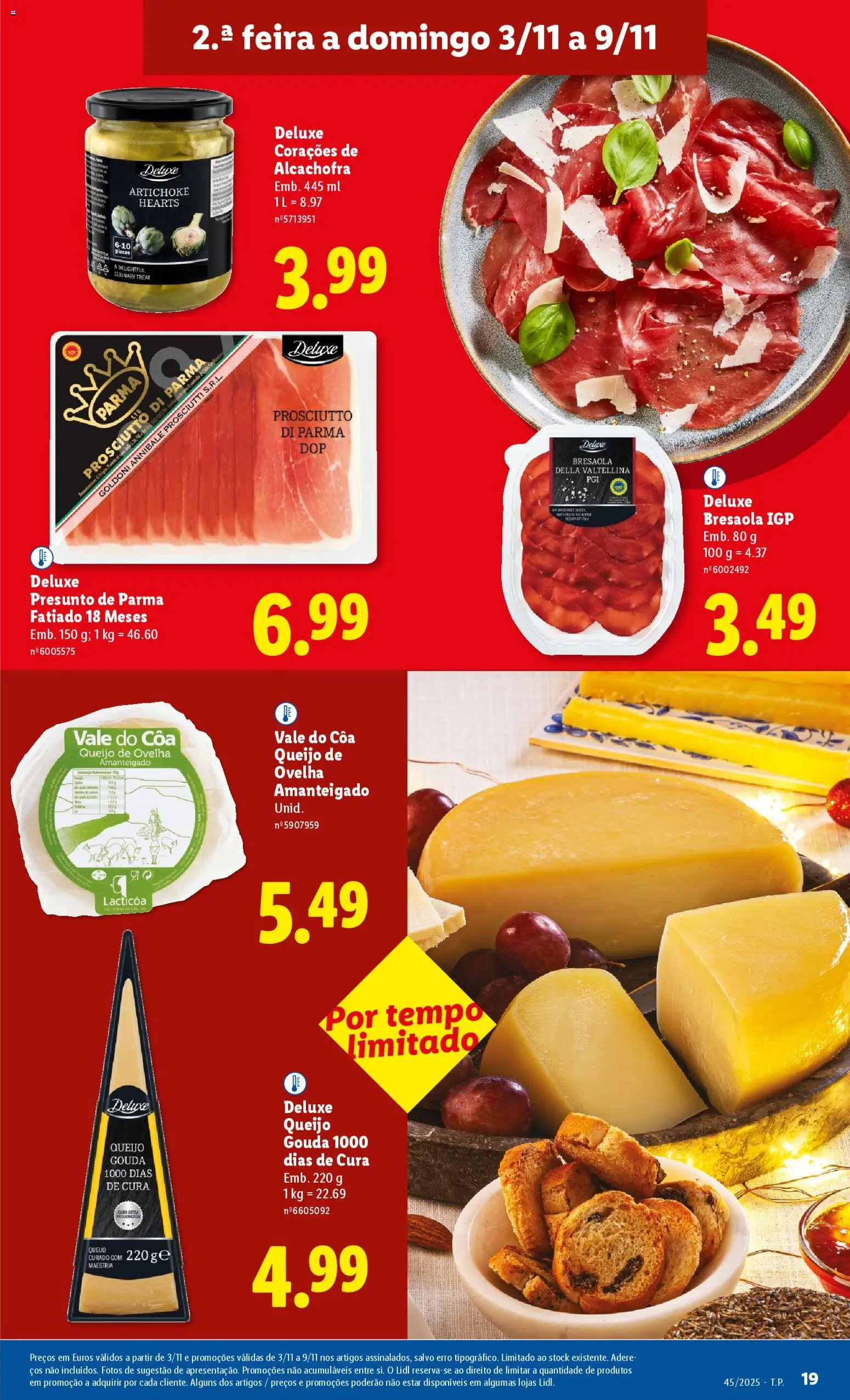 Lidl folheto │ válido de 03.11.2025 | Página: 19 | Produtos: Queijo, Presunto