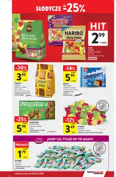 Pogląd oferty "Intermarche Gazetka" - ważna od 13.11.2025 | Strona: 29 | Produkty: Słodycze, Krowka, Żelki, Ciastka