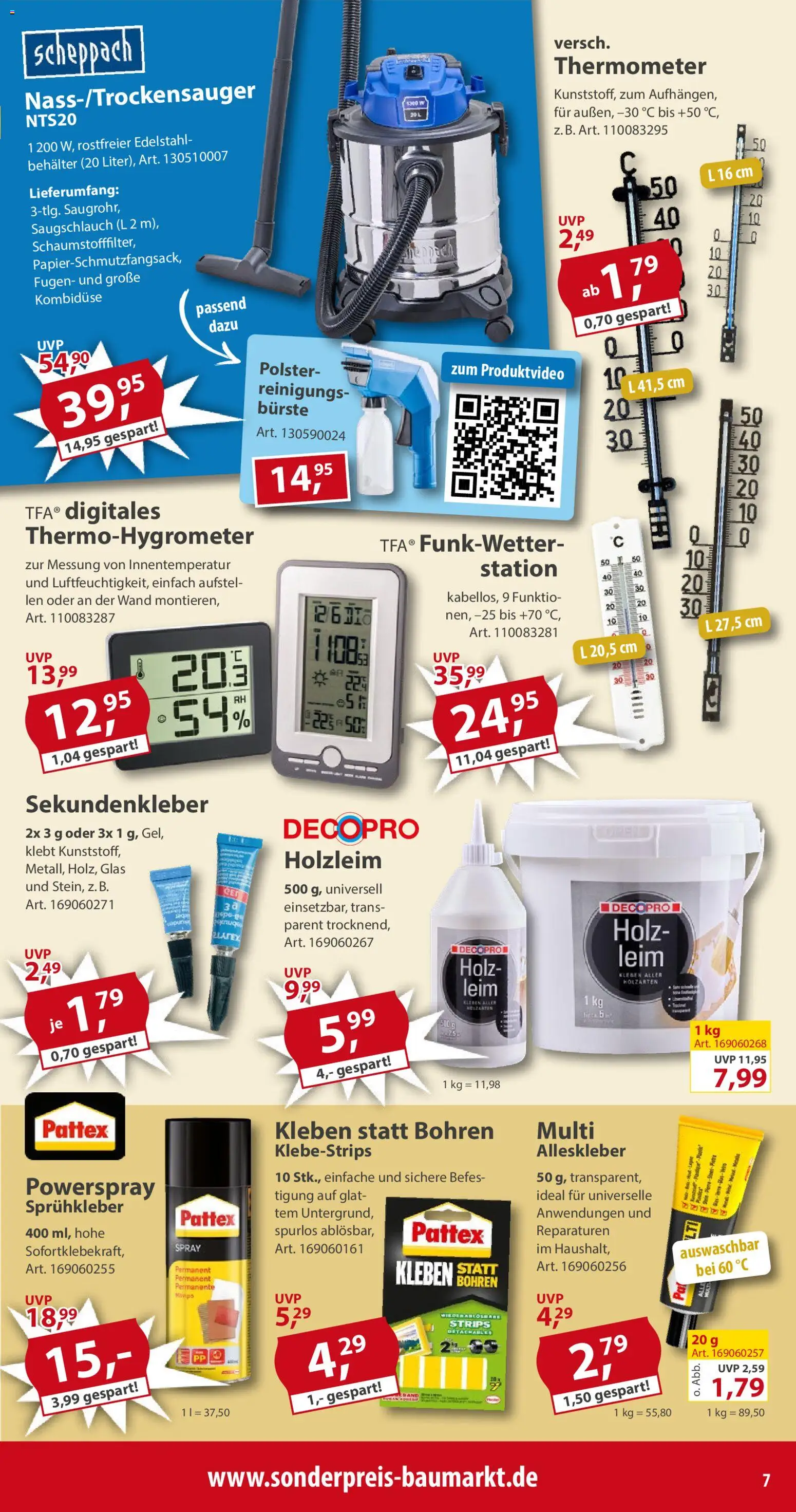 Sonderpreis Baumarkt Prospekt 	 – gültig ab 28.02.2026 | Seite: 7 | Produkte: Thermometer, Bürste