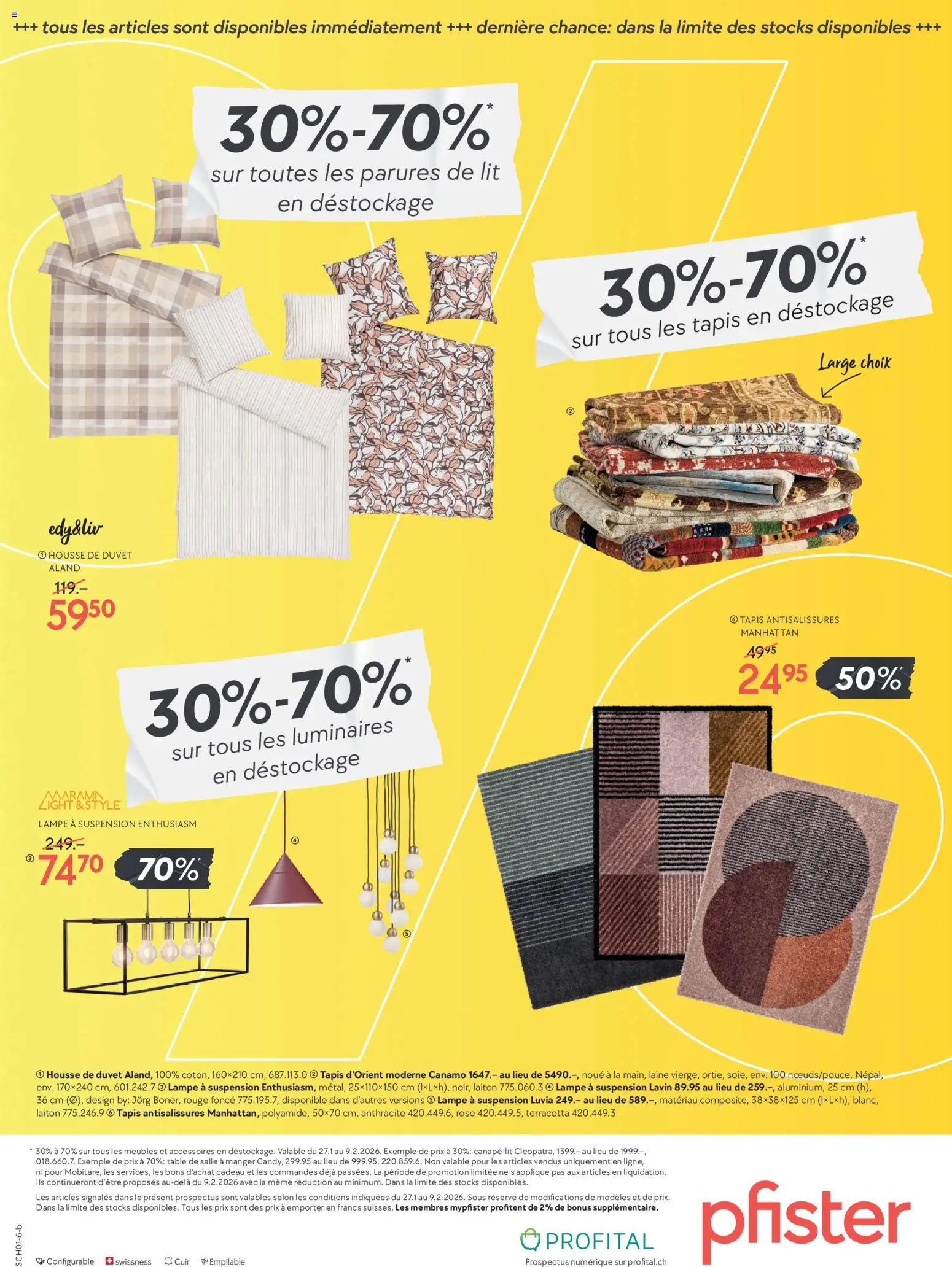 Pfister Aktionen FR – gültig ab 27.01.2026 | Seite: 16 | Produkte: Lampe, Rouge