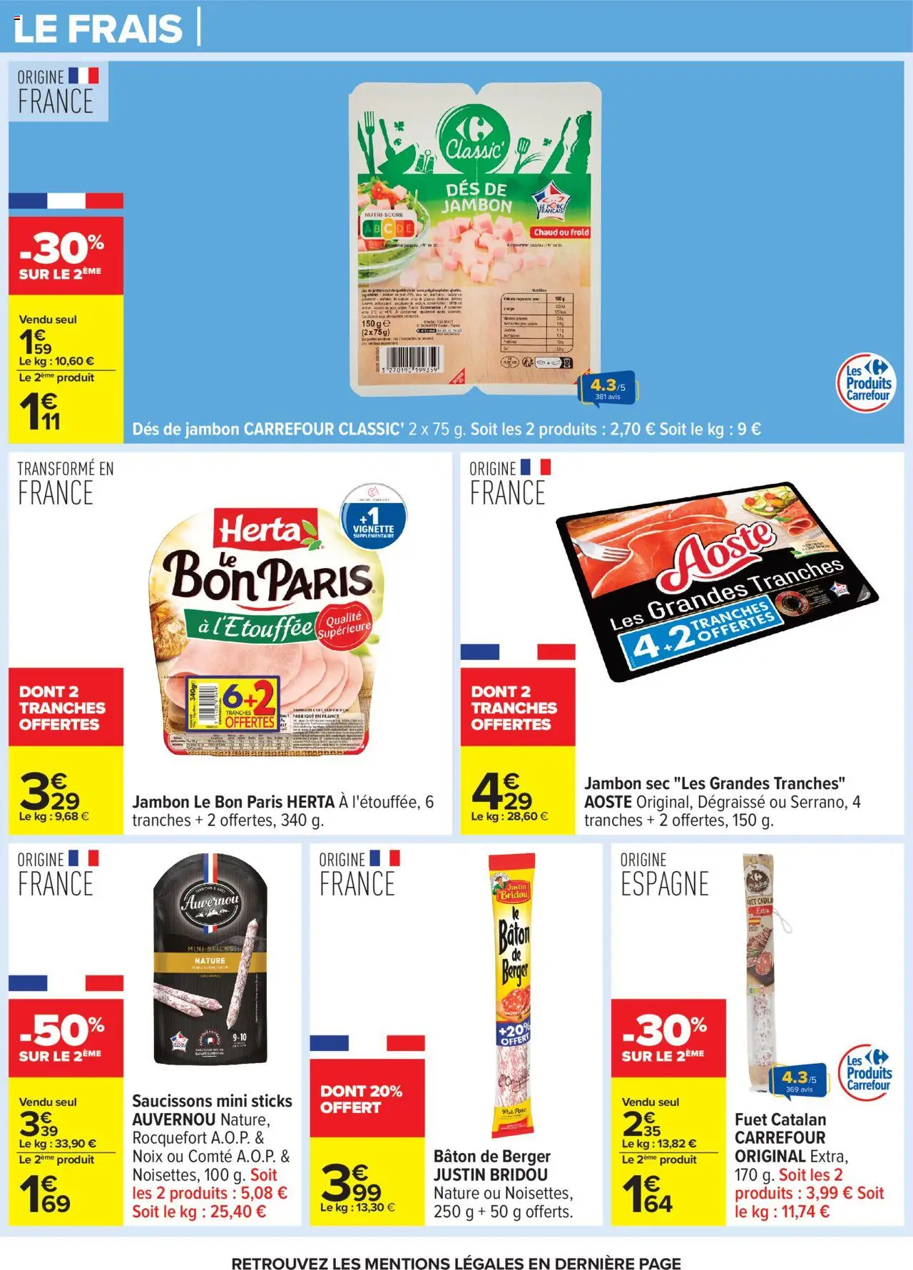  | Page: 21 | Produits: Jambon, Noix