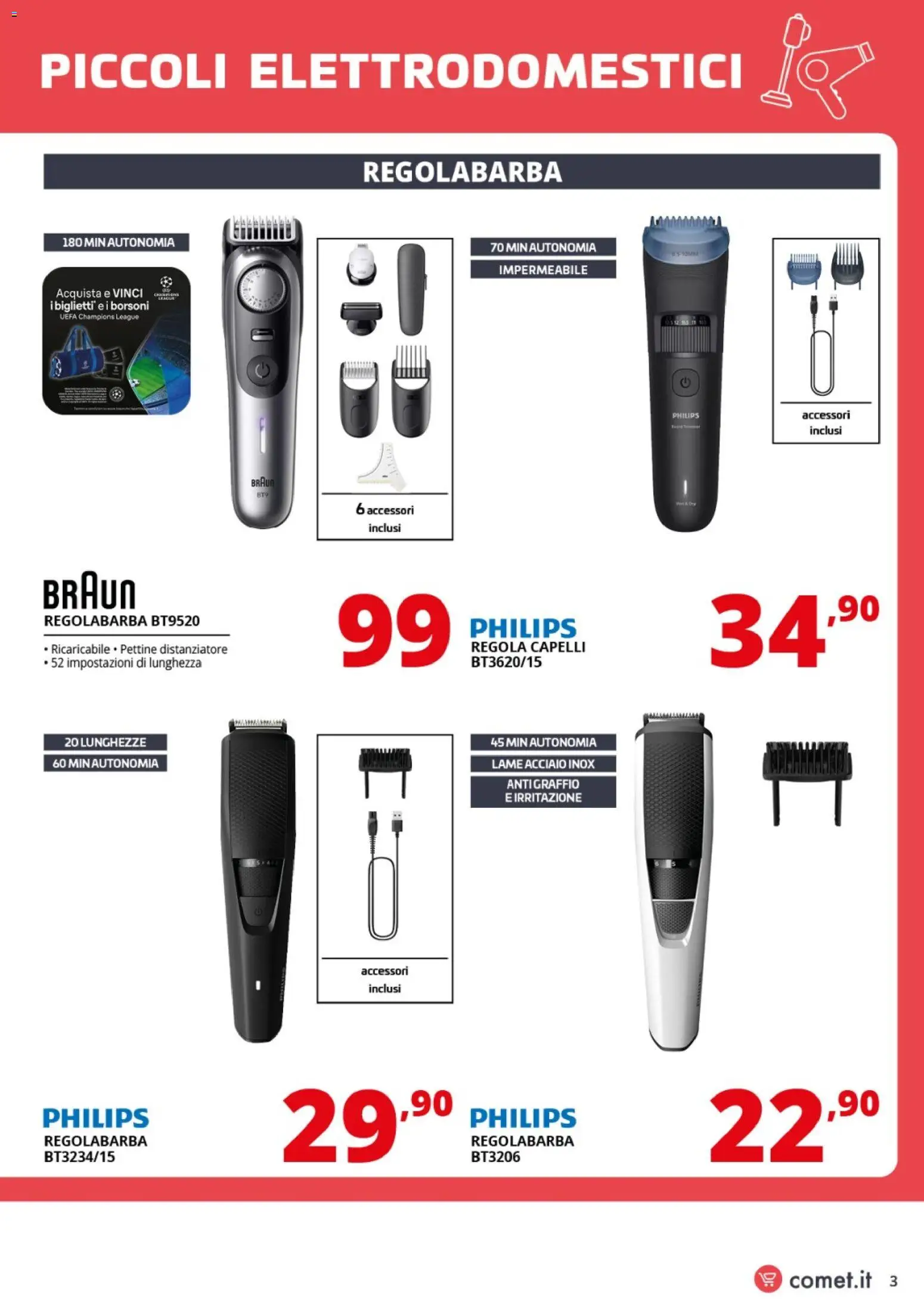 Volantino Comet del 20.02.2026 | Pagina: 3 | Prodotti: Pettine, Regolabarba