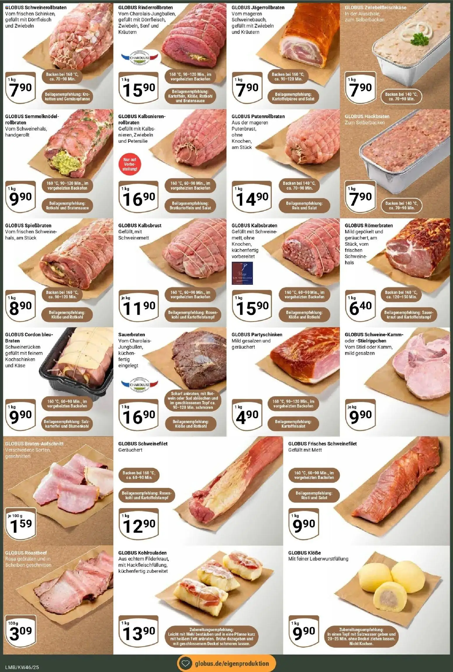 Globus prospekt Limburg	 – gültig ab 10.11.2025 | Seite: 2 | Produkte: Käse, Roastbeef, Kraut, Blumenkohl