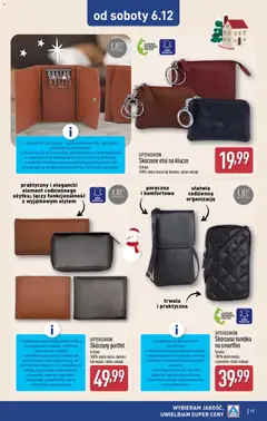 Pogląd oferty "Aldi Gazetka - Hity od Środy i od Soboty" - ważna od 03.12.2025 | Strona: 17 | Produkty: Smartfon, Torebka, Portfel