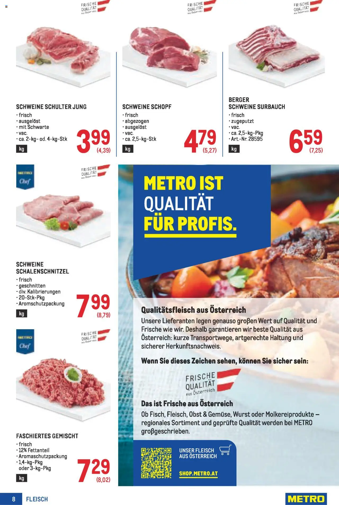 Metro Angebote Profi gültig ab 07.08.2025 | Seite: 8 | Produkte: Obst, Wurst