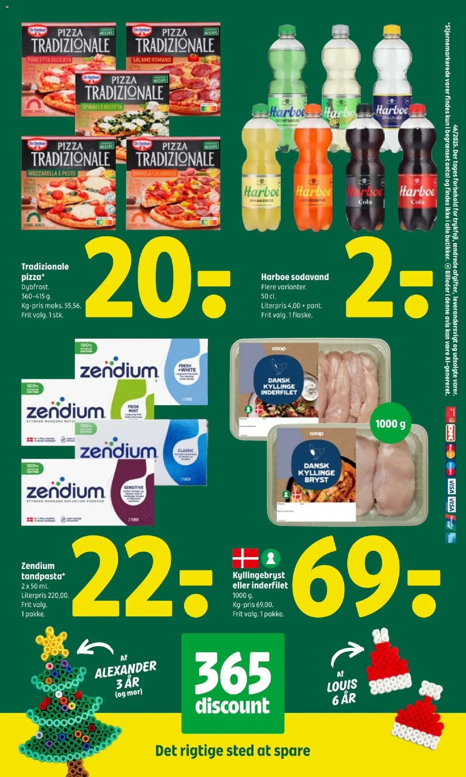 Coop 365 tilbudsavis – gyldig fra 13.11.2025 | Side: 5 | Produkter: Pizza, Sodavand, Pesto, Cola