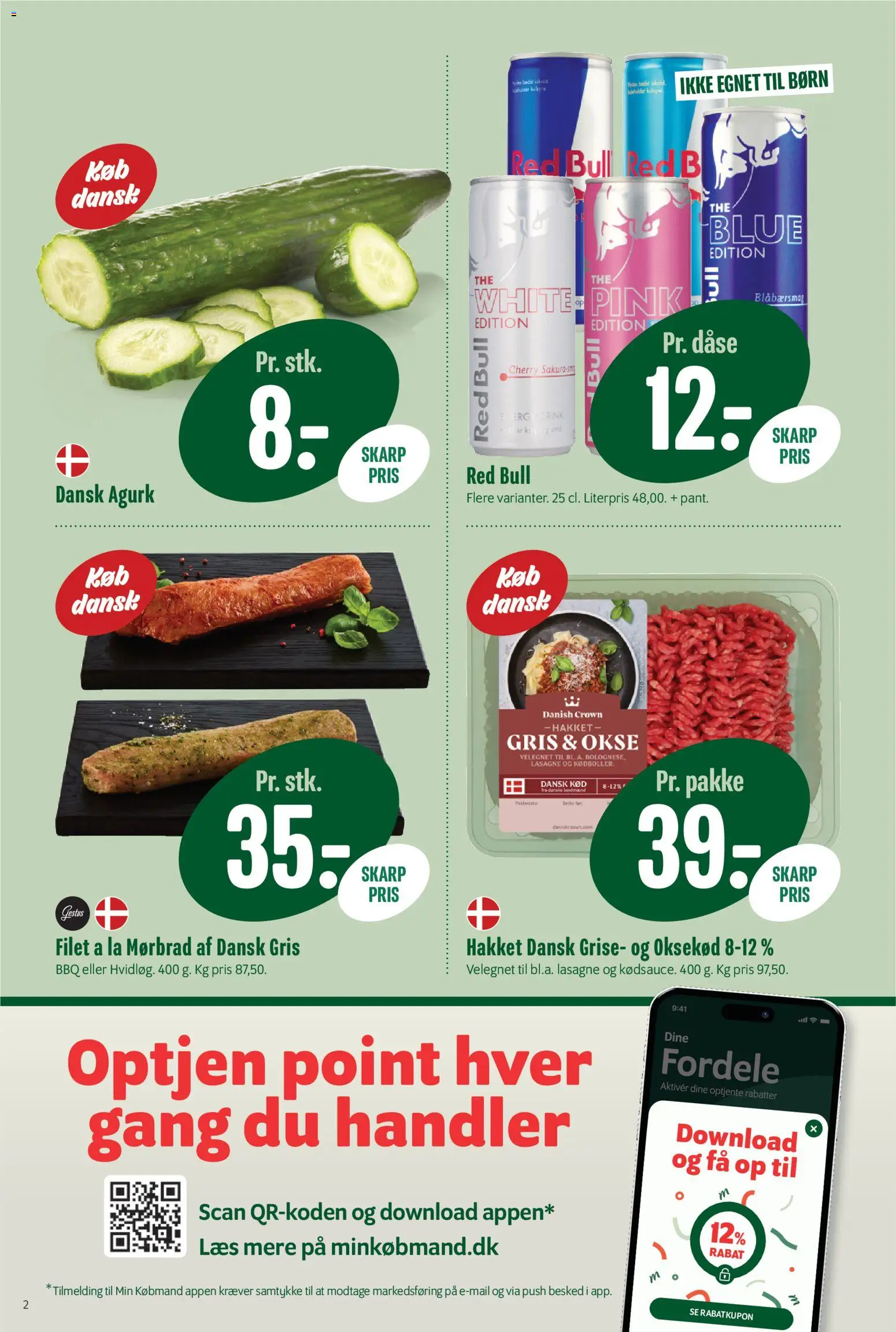 Min Købmand tilbudsavis – gyldig fra 10.04.2026 | Side: 2 | Produkter: Oksekød, Cherry, Carpete