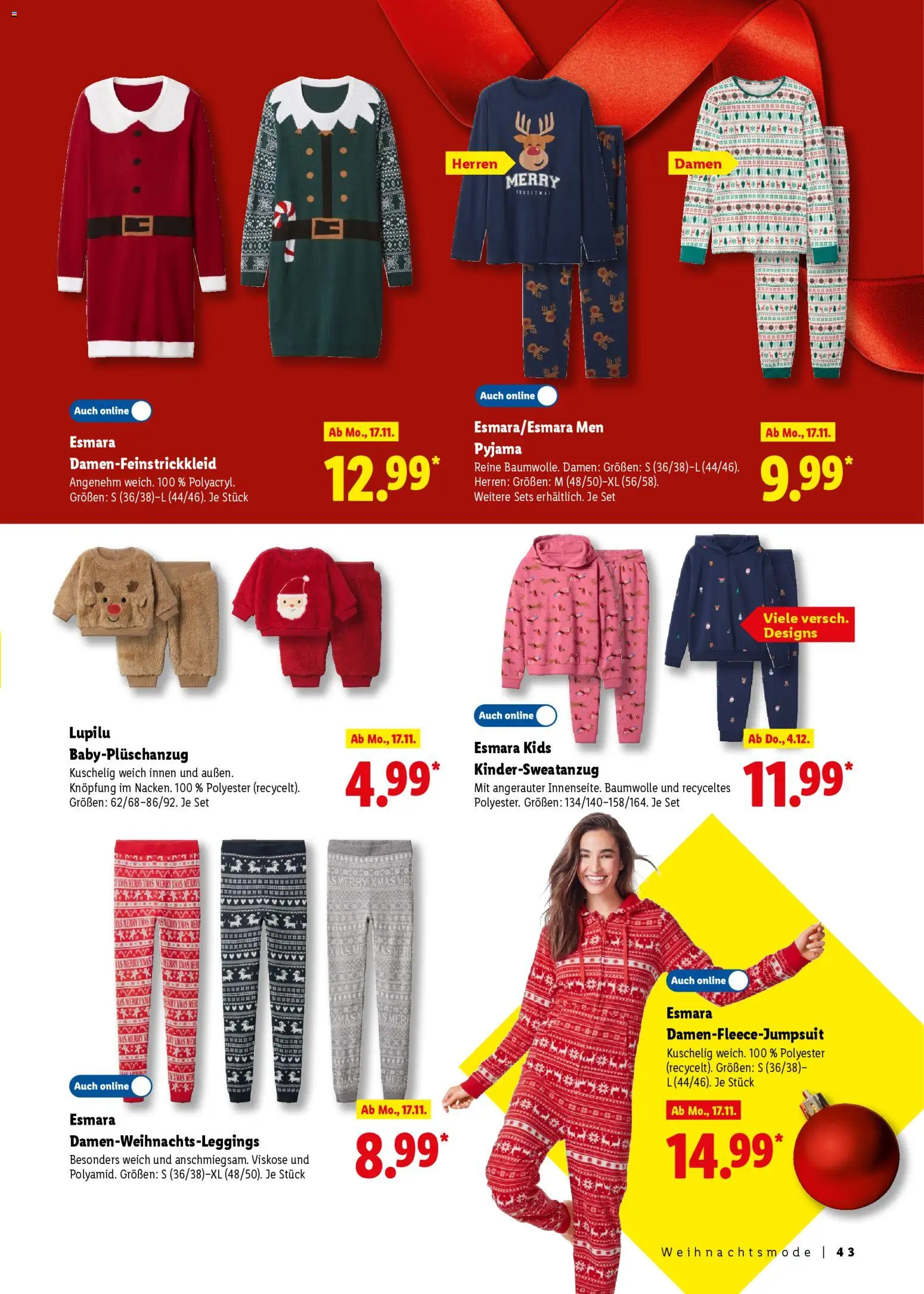 Lidl - Prospekt – gültig ab 31.10.2025 | Seite: 45 | Produkte: Pyjama