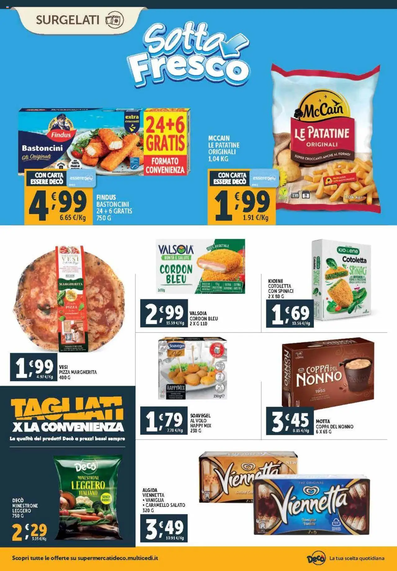 Volantino Decò del 03.10.2025 | Pagina: 8 | Prodotti: Minestrone, Pizza, Patatine, Forno