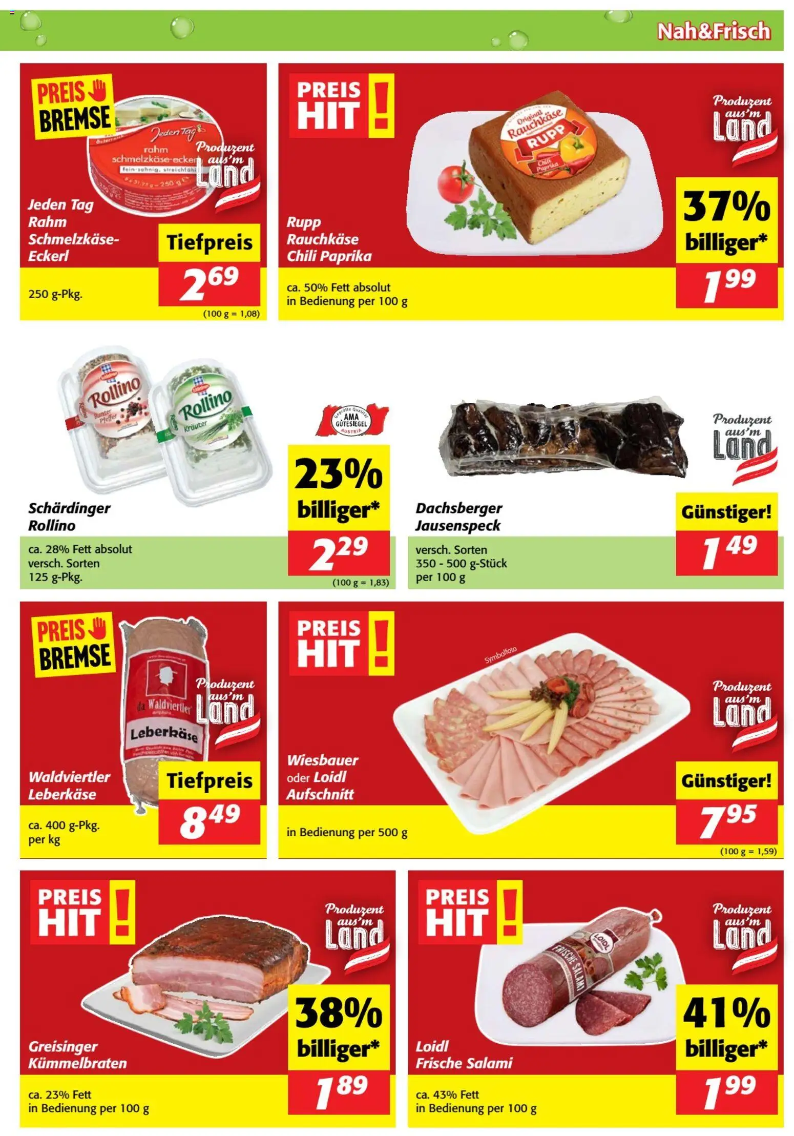 Nah und Frisch Flugblatt gültig ab 28.01.2026 | Seite: 3 | Produkte: Pfeffer, Chili, Salami