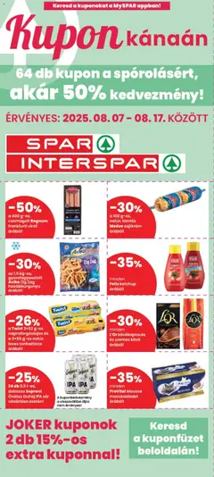 Spar Kupon Kánaán kuponfüzet - amely érvényes a következő dátumtól: 07.08.2025
