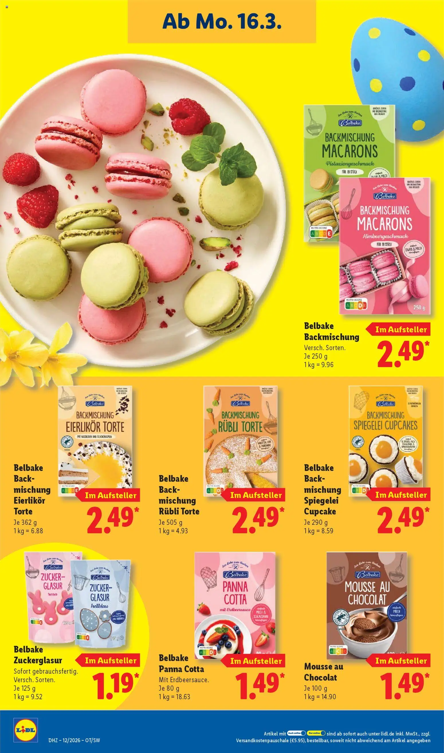 Lidl Prospekt Nagold – gültig ab 16.03.2026 | Seite: 20 | Produkte: Schlagsahne, Milch, Zucker