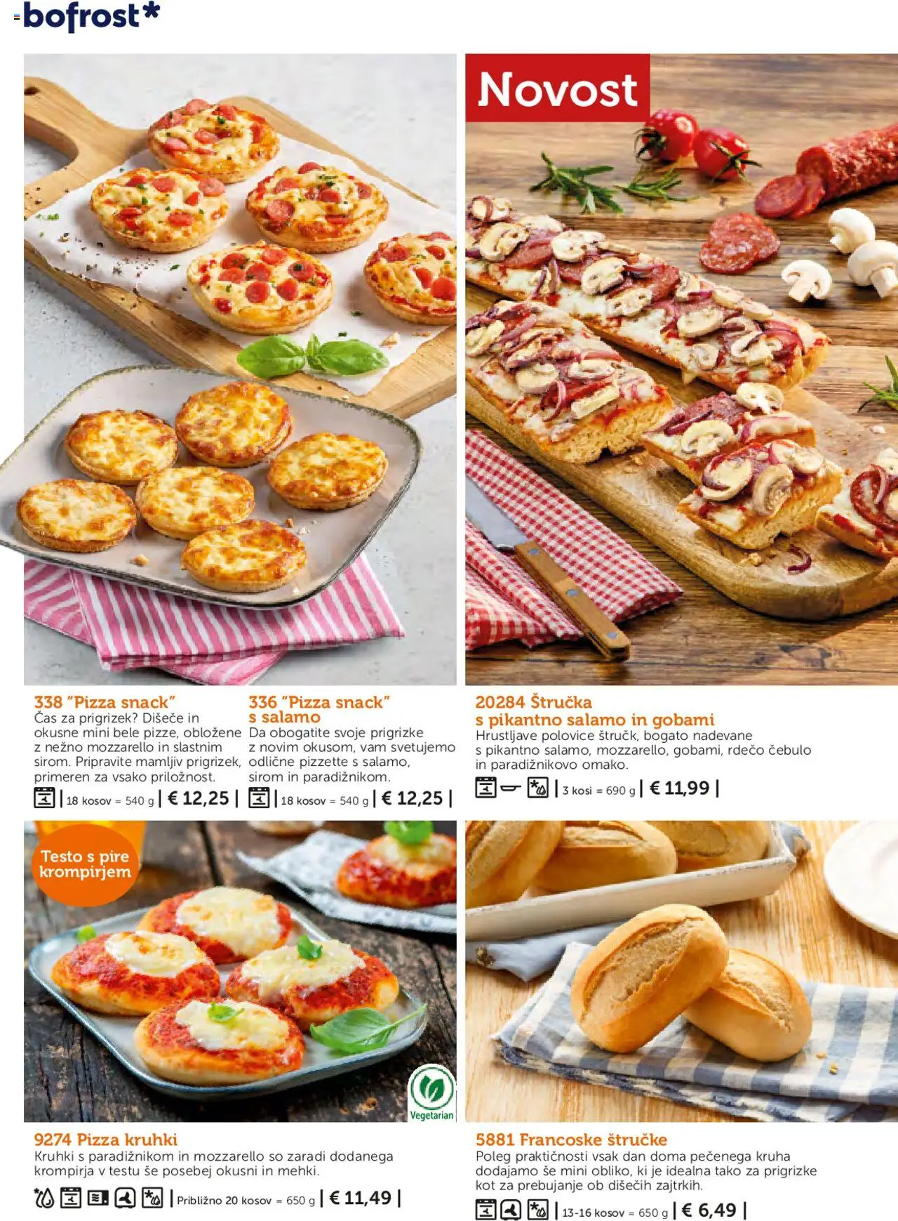 Novi Bofrost katalog ponudbe – veljaven od 01.05.2025 | Stran: 24 | Izdelki: Štručka