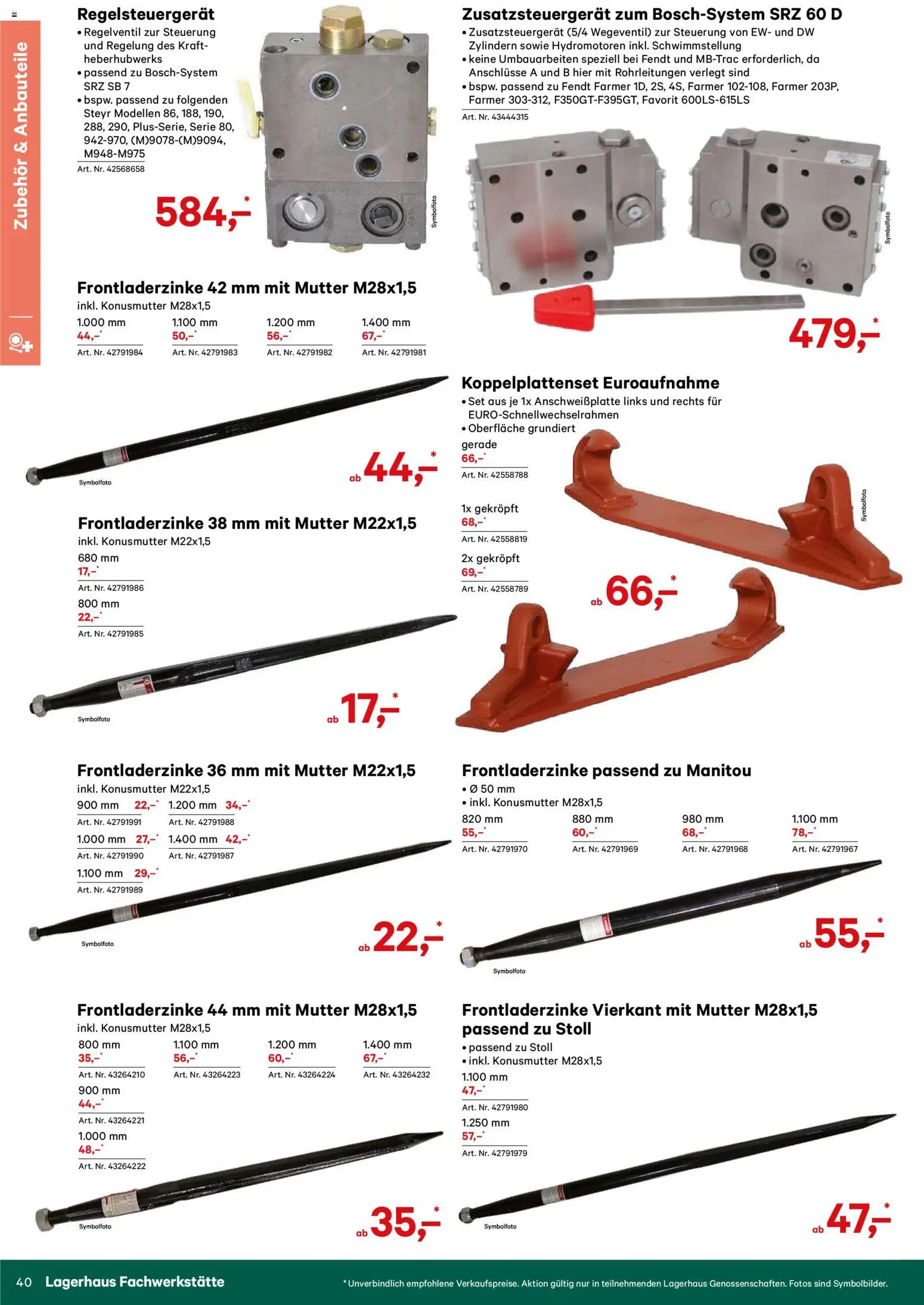 Lagerhaus Verschleißteile & Zubehör gültig ab 01.01.2026 | Seite: 40