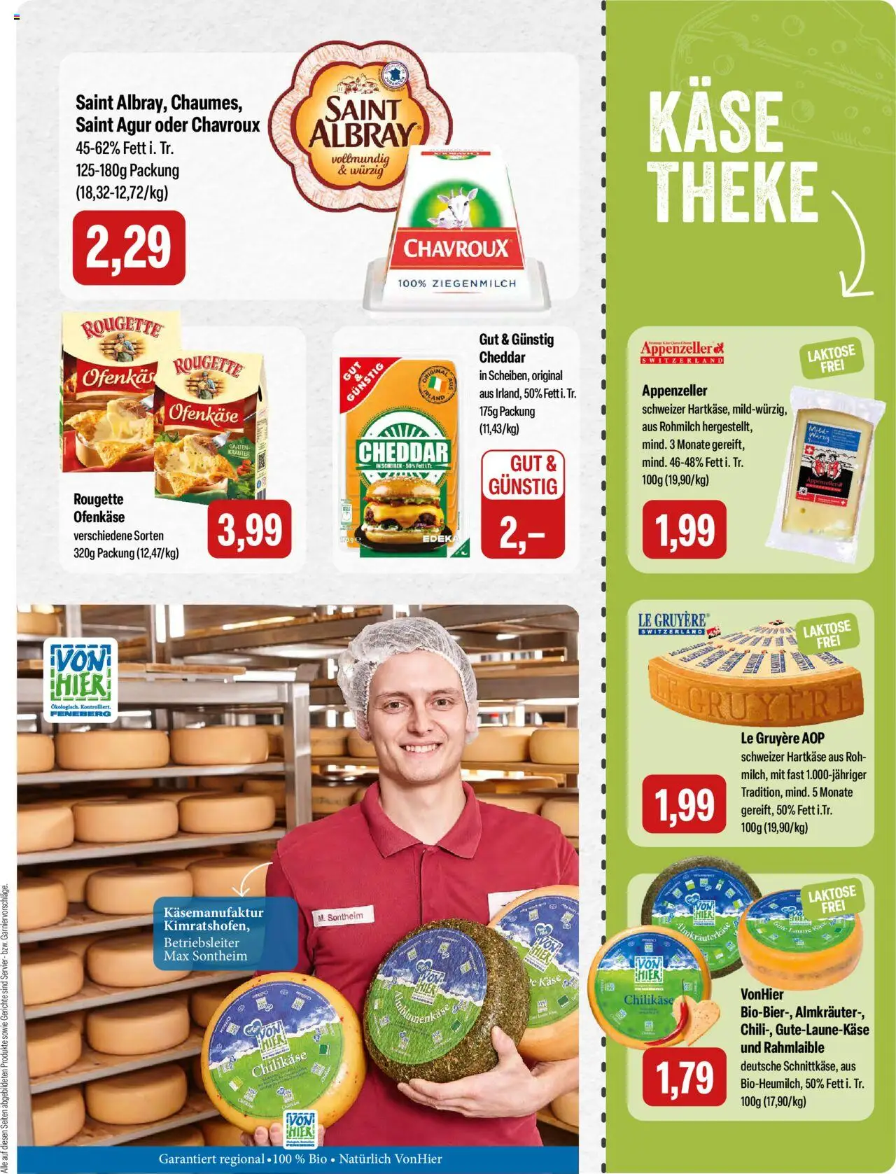 Feneberg Angebote – gültig ab 25.09.2025 | Seite: 7 | Produkte: Käse, Theke, Rougette ofenkase