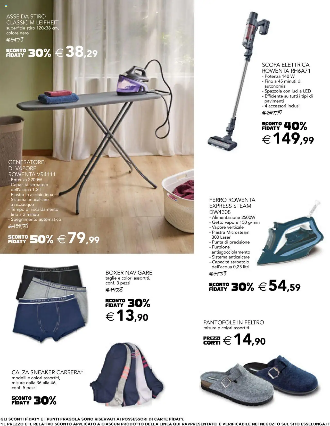 Volantino Esselunga S del 09.10.2025 | Pagina: 21 | Prodotti: Spazzola, Scopa elettrica, Pantofole, Scopa