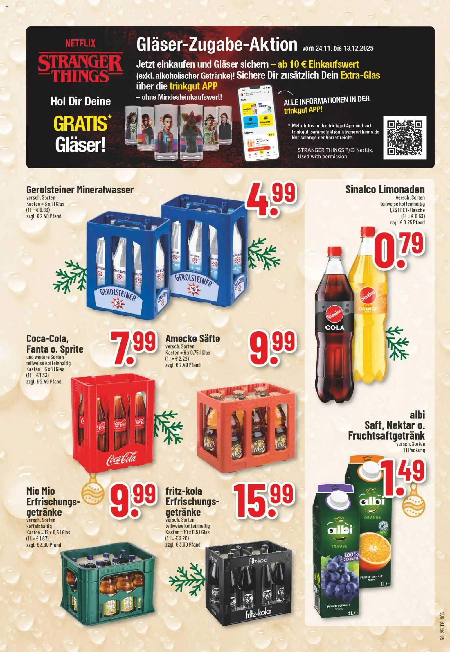 Trinkgut Prospekt – gültig ab 08.12.2025 | Seite: 3 | Produkte: Coca cola, Sprite, Cola, Gerolsteiner