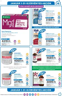Alma Gyógyszertárak Akciós újság - amely érvényes a következő dátumtól: 01.01.2026 | Oldal: 7 | Termékek: Bor