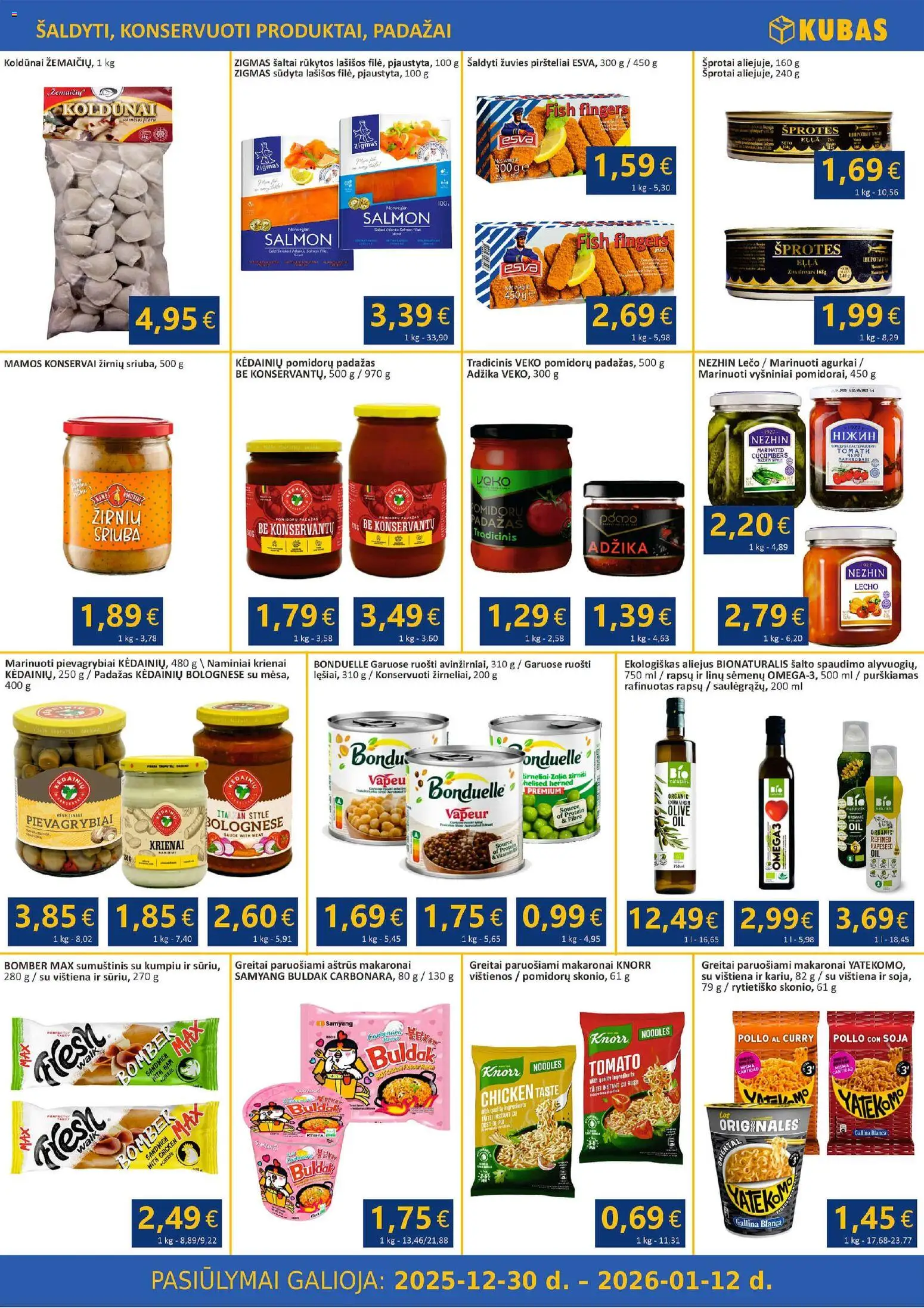 Kubas akcijos nuo 30.12.2025 | Puslapis: 4 | Prekių: Batonas, Bandelės, Duona, Vafliai