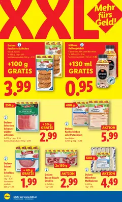 Lidl Flugblatt ab 30.10.2025 gültig | Seite: 10 | Produkte: Salami, Schinken, Schweinefleisch