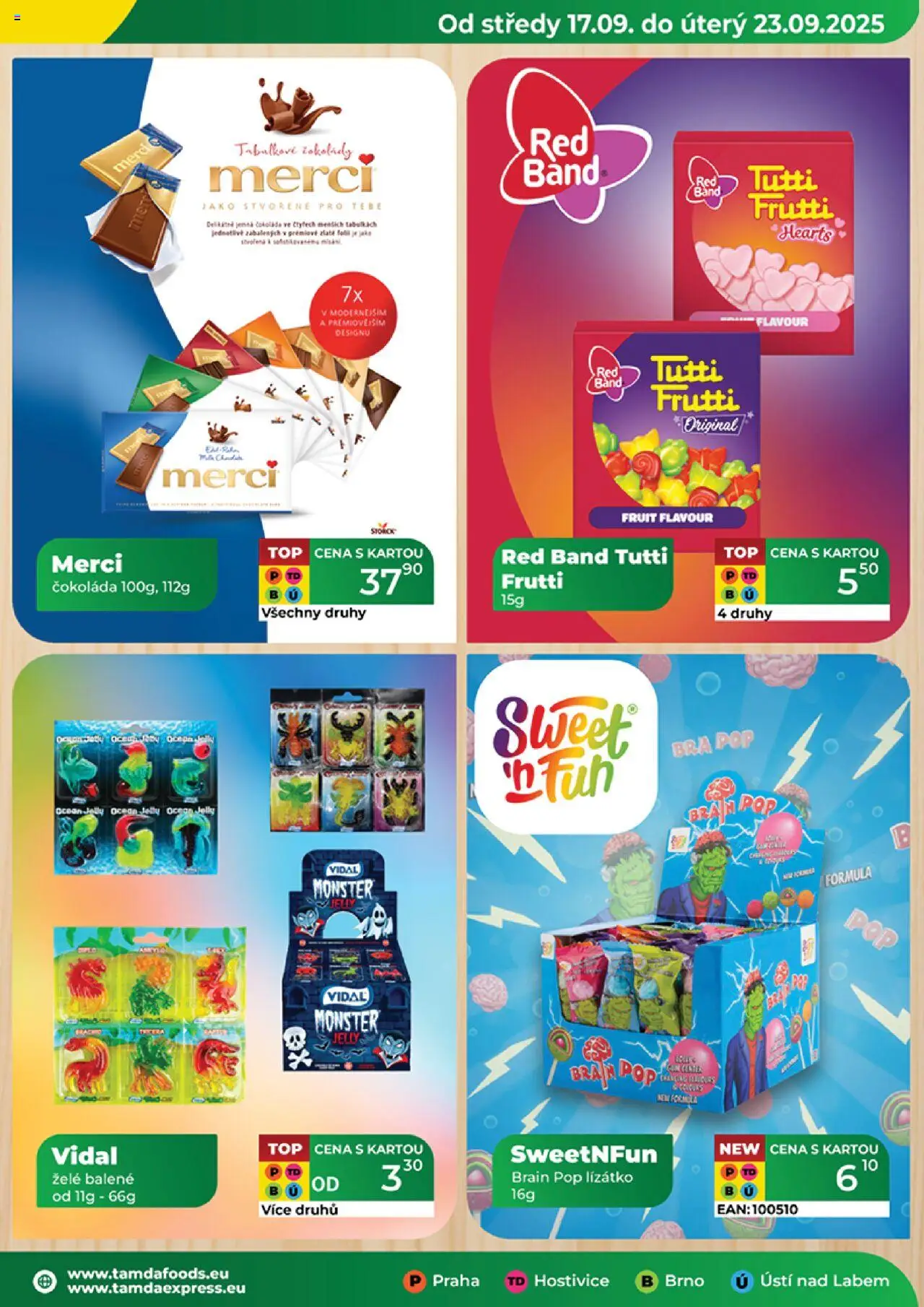 Tamda Foods leták od 17.09.2025 | Strana: 9 | Produkty: Monster, Čokoláda, Merci