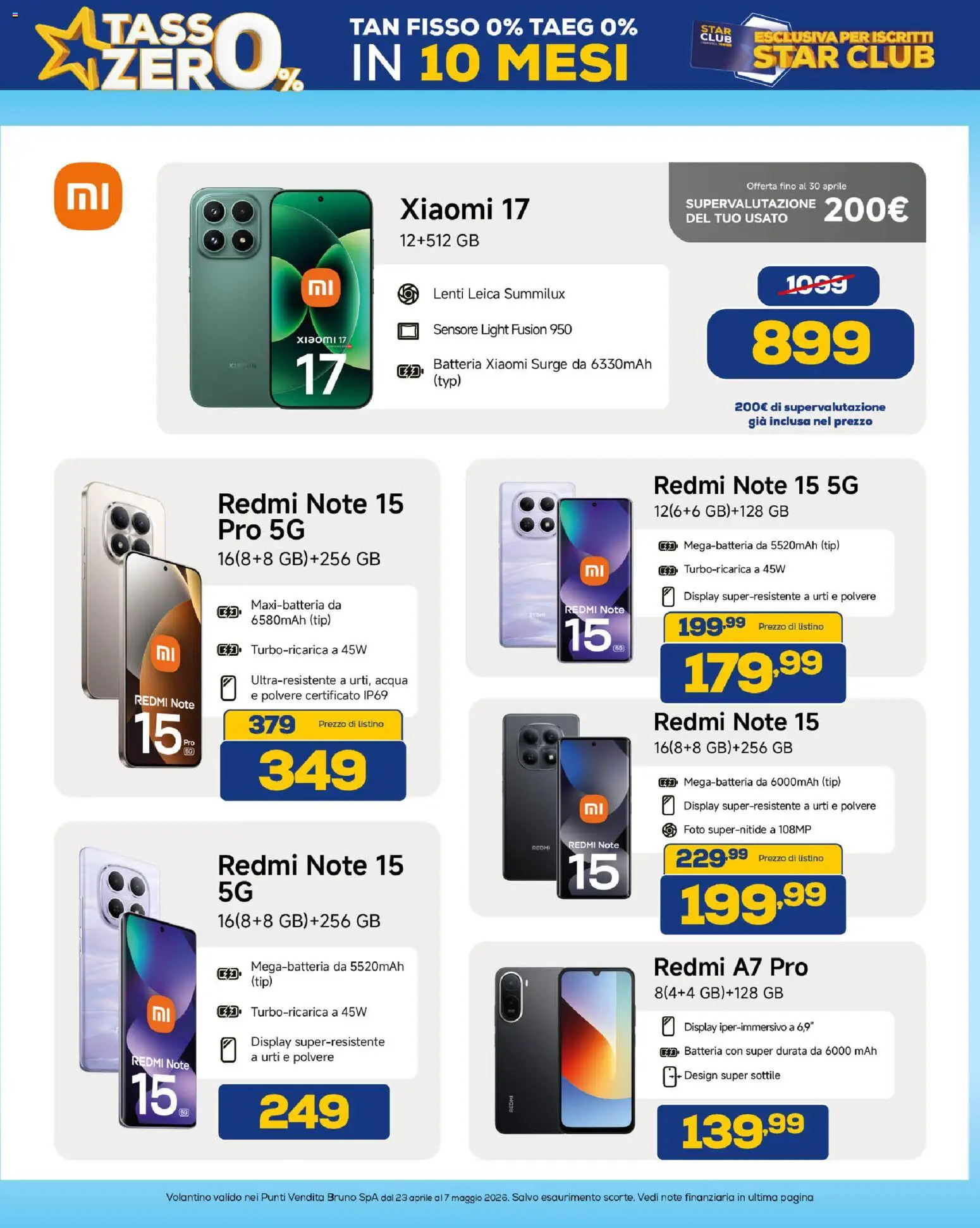 Volantino Euronics del 23.04.2026 | Pagina: 39 | Prodotti: Xiaomi, Cd, Acqua, Batteria