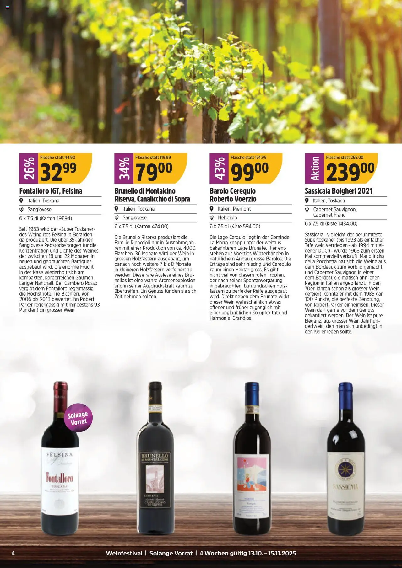 TopCC Aktionen Weinfestival – gültig ab 13.10.2025 | Seite: 4 | Produkte: Wein