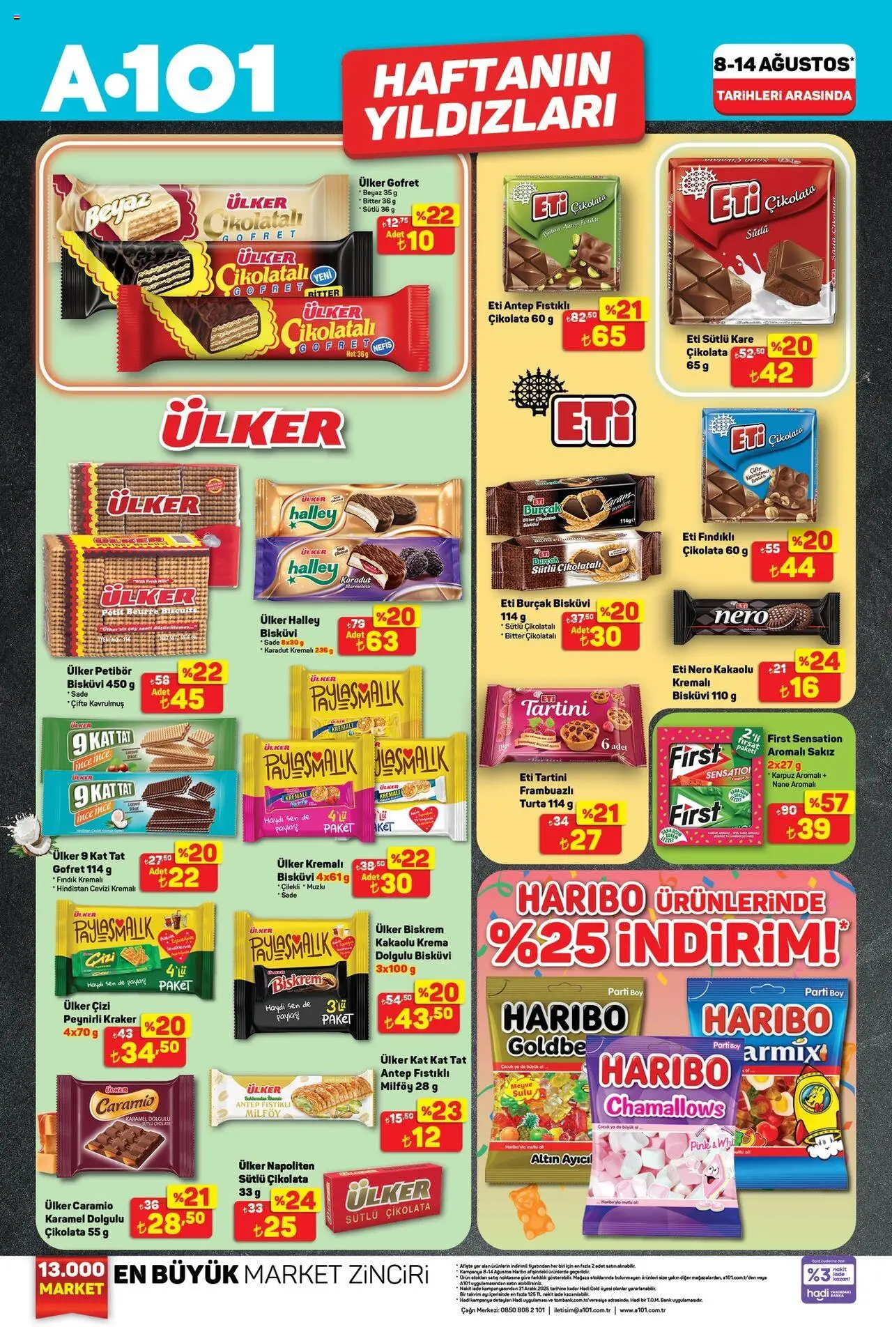 A101 Katalog - 08.08.2025 tarihinden itibaren geçerlidir | Sayfa: 3 | Ürünler: Çay, Fındık, Meyve, Karpuz
