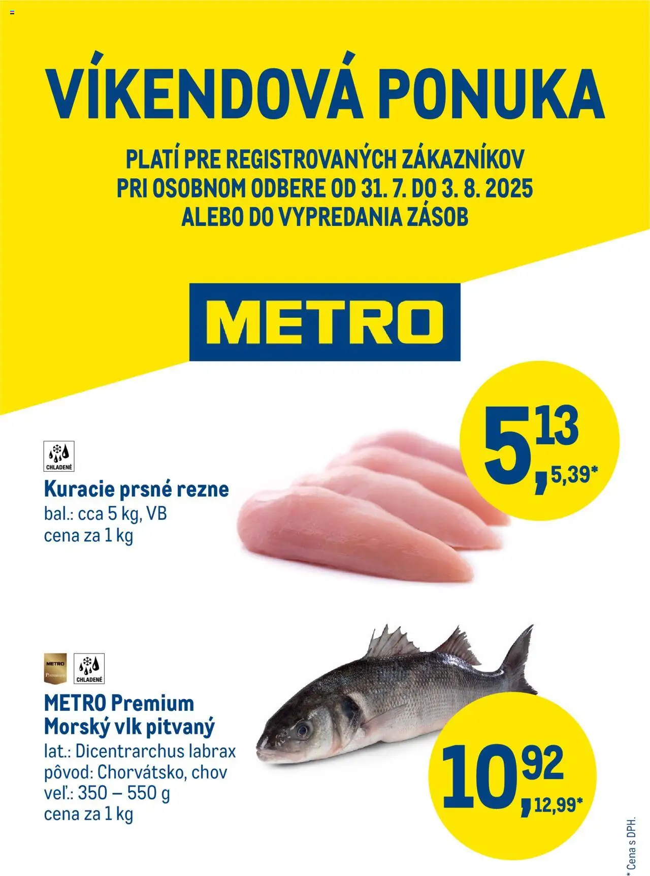 Metro víkendová ponuka │ platný od 31.07.2025 | Strana: 1