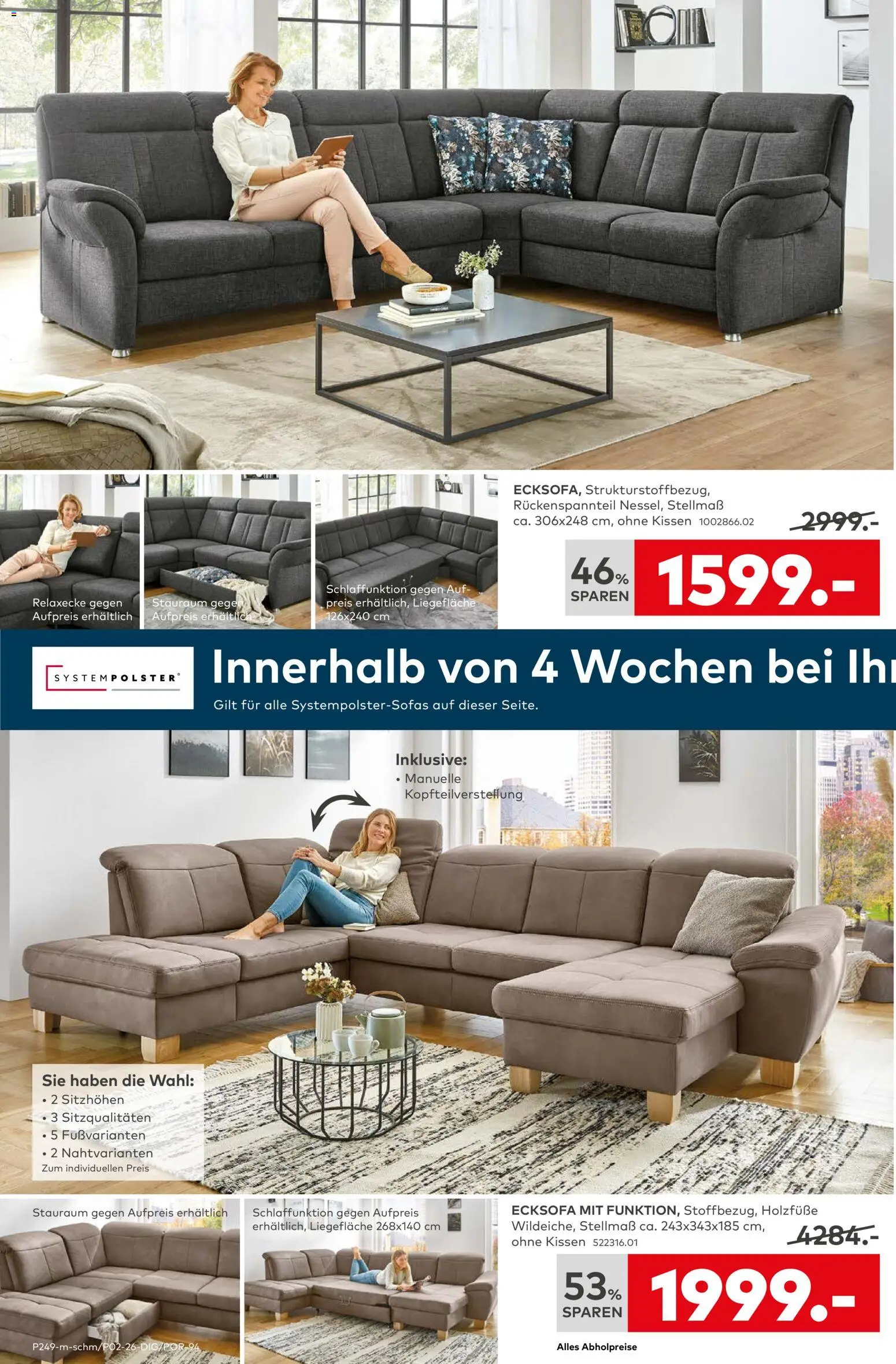 Porta! Prospekt 	 – gültig ab 05.01.2026 | Seite: 10 | Produkte: Ecksofa, Kissen