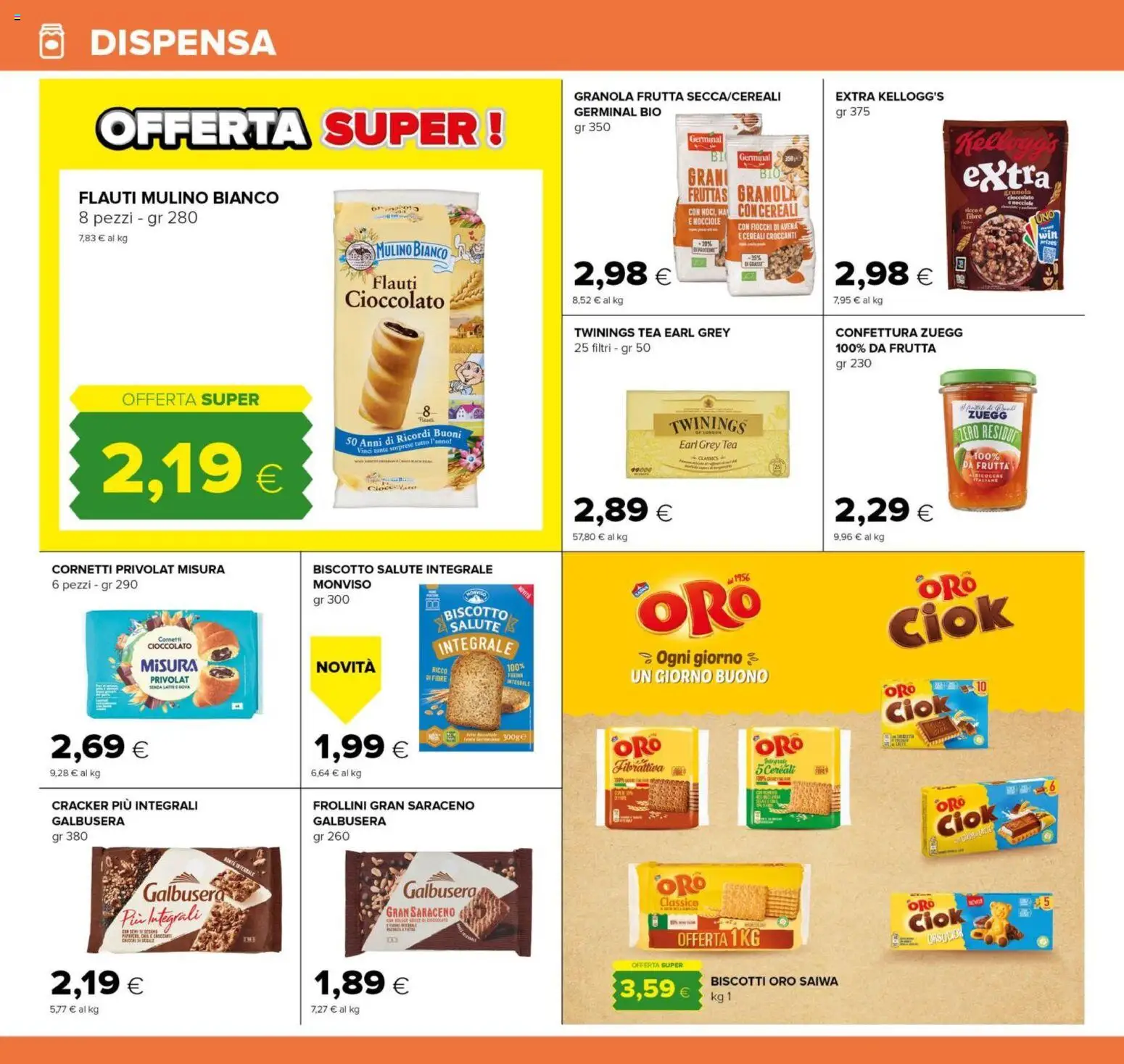 Volantino Oasi del 15.01.2026 | Pagina: 16 | Prodotti: Cioccolato, Noci, Nocciole, Frollini