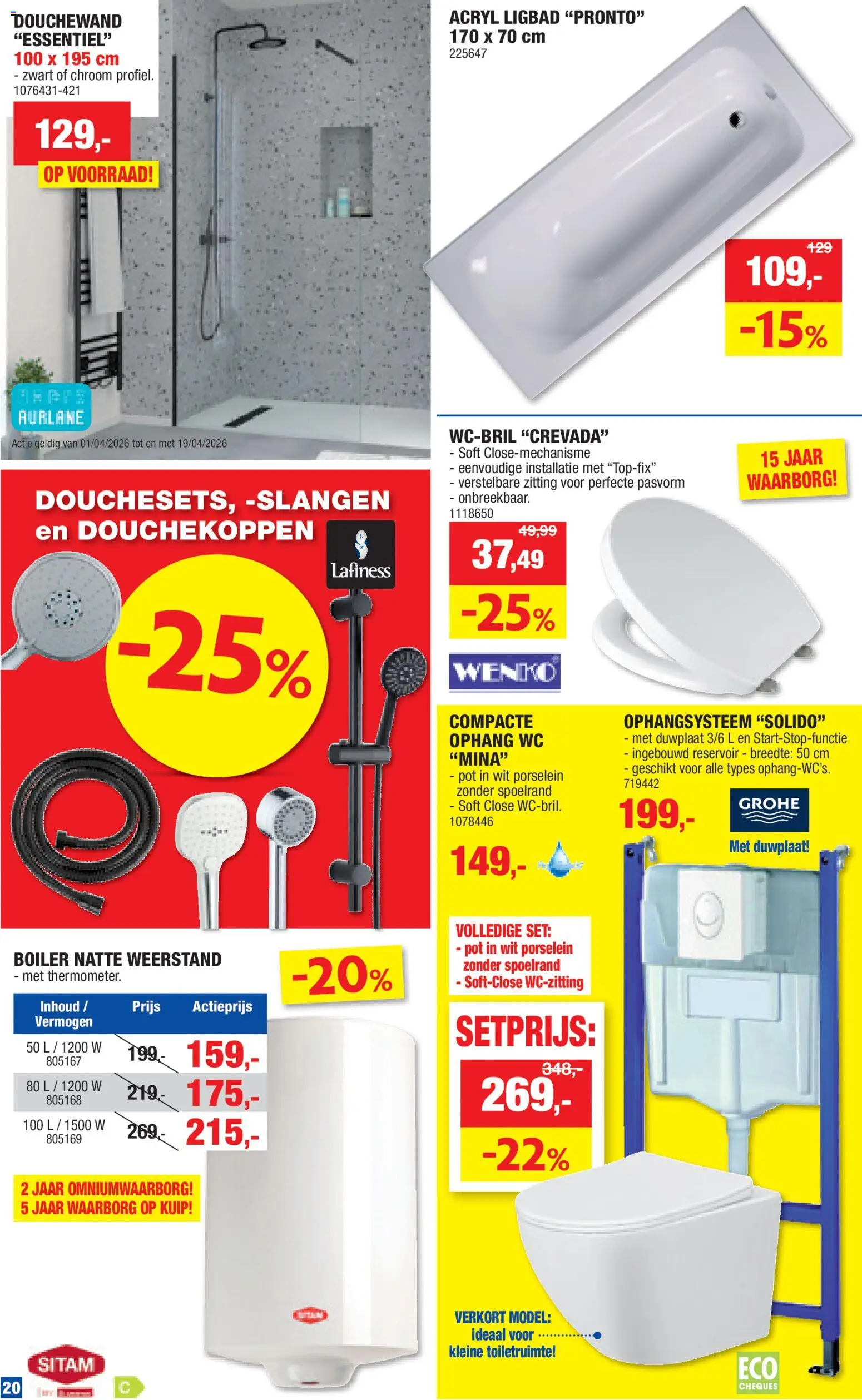 {H1} | Pagina: 20 | Producten: Wc, Zitting, Pot