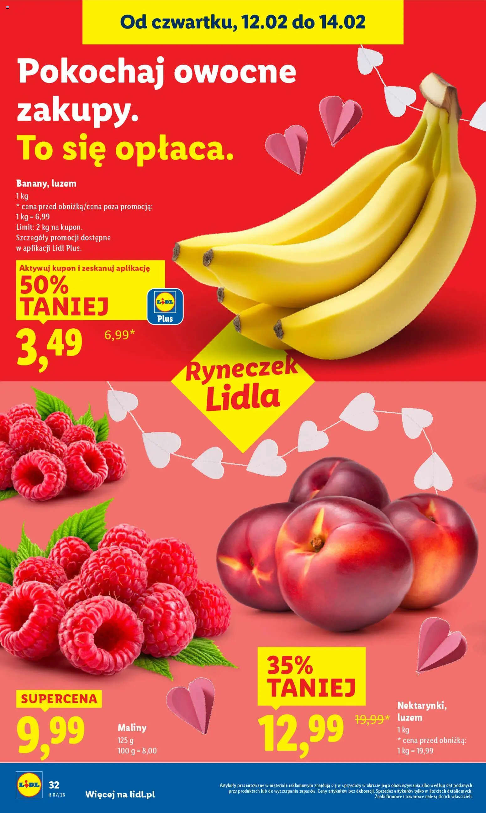 Lidl Gazetka od 12.02.2026 | Strona: 32 | Produkty: Maliny