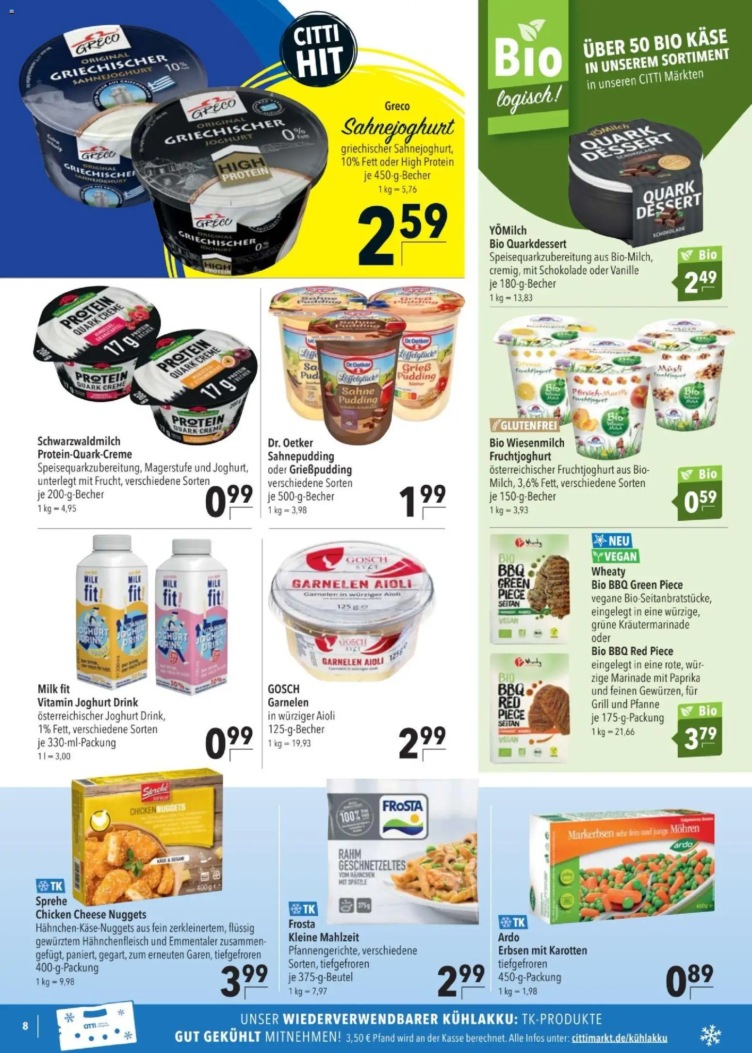 CITTI tilbudsavis – gyldig fra 22.04.2026 | Side: 8 | Produkter: Nuggets, Müsli, Paprika, Grill