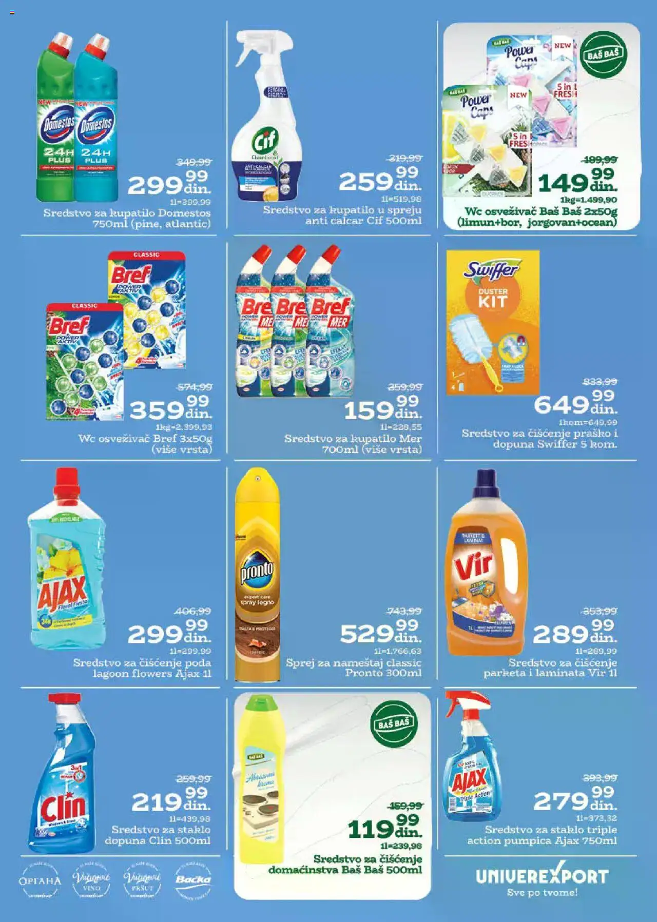 Univerexport katalog - važi od 18.08.2025 | Strana: 29 | Proizvode: Bref, Pršut, Pronto, Ajax