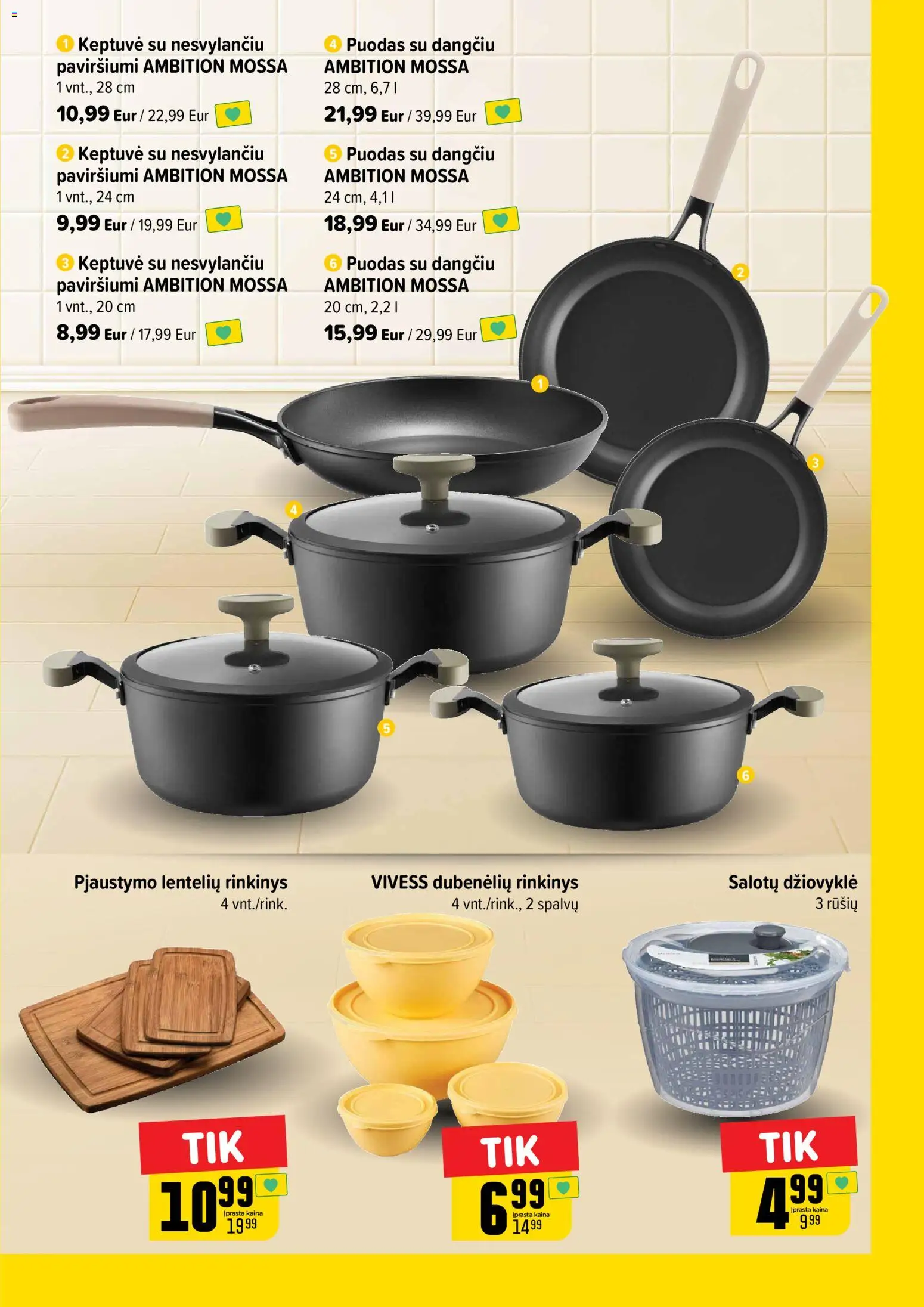 IKI akcijos nuo 27.04.2026 | Puslapis: 19 | Prekių: Keptuvė, Puodas, Džiovyklė