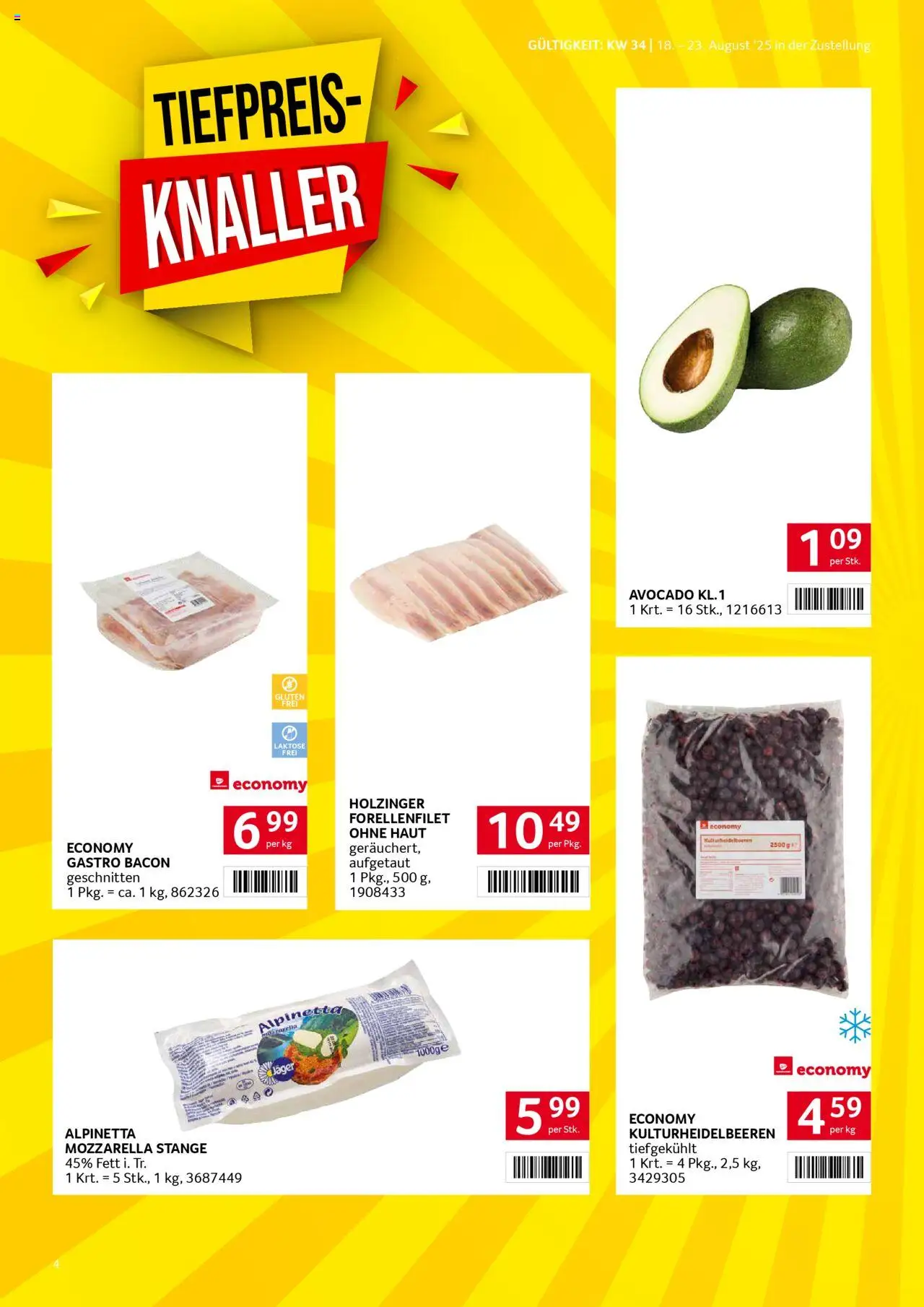 Transgourmet Zustellaktion gültig ab 17.08.2025 | Seite: 4 | Produkte: Avocado