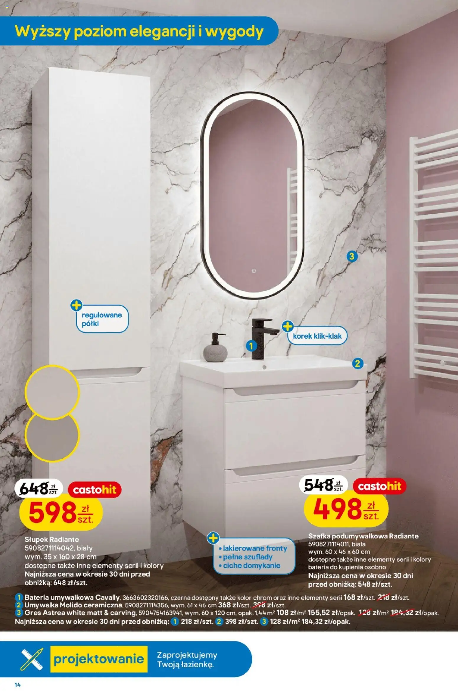 Castorama gazetka od 18.03.2026 | Strona: 15 | Produkty: Umywalka, Bateria