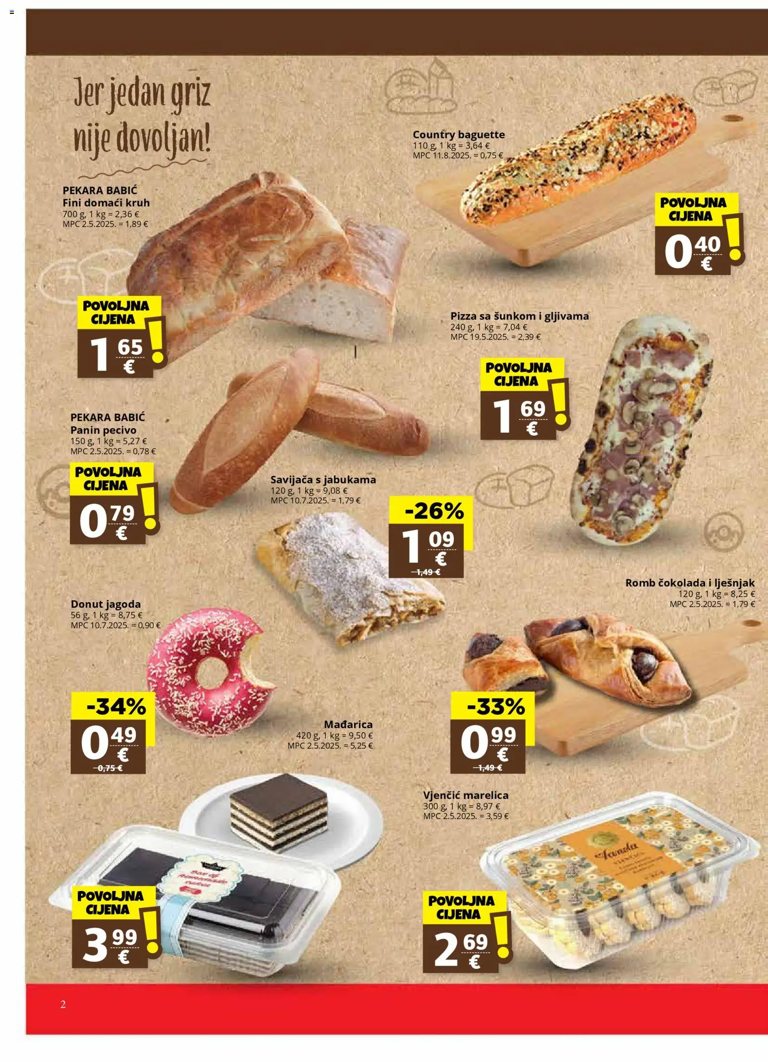 Ribola katalog | vrijedi od 29.10.2025 | Stranica: 2 | Proizvodi: Pekara, Kruh, Čokolada, Lješnjak