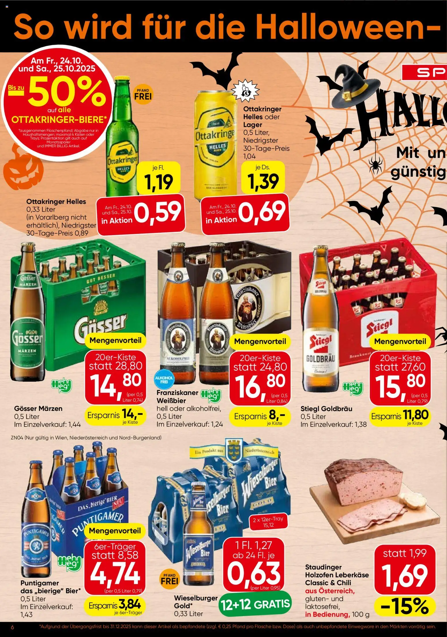 Spar Flugblatt - Burgenland gültig ab 23.10.2025 | Seite: 6 | Produkte: Chili, Bier