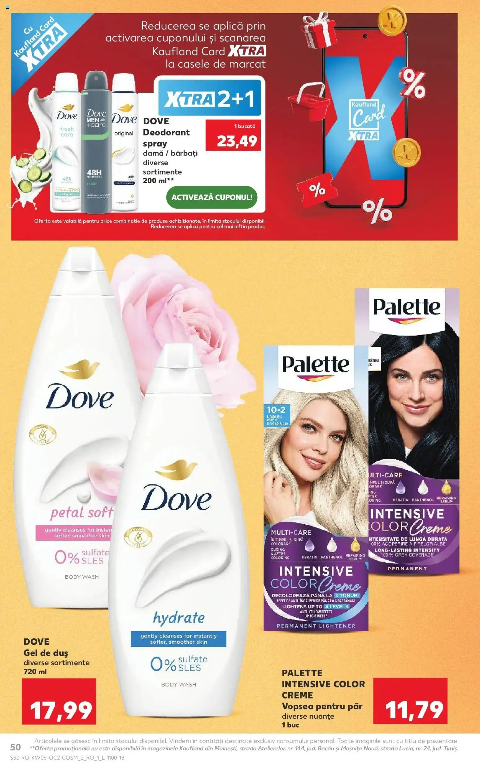 Noul catalog Kaufland – valabil de la 04.02.2026 | Pagină: 50 | Produse: Serum, Vopsea, Duș, Gel de duș