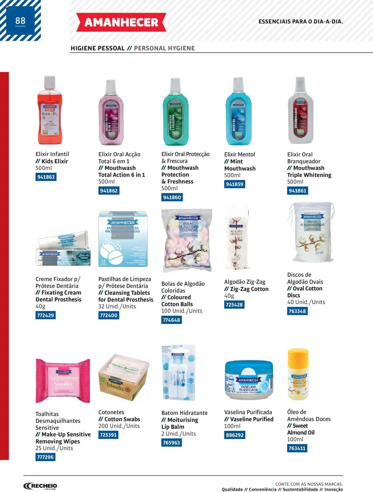 Recheio Amanhecer │ válido de 11.07.2024 | Página: 88 | Produtos: Amêndoas, Algodão, Doces, Fixador