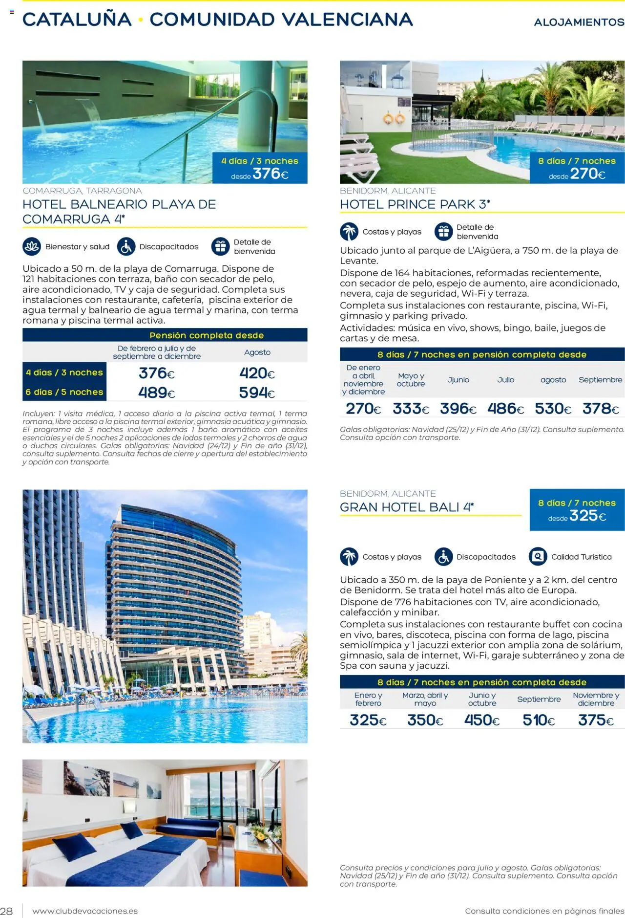Viajes El Corte Inglés Club de Vacaciones │ válido desde el 01.01.2025 | Página: 28 | Productos: Cocina, Caja, Baño, Espejo