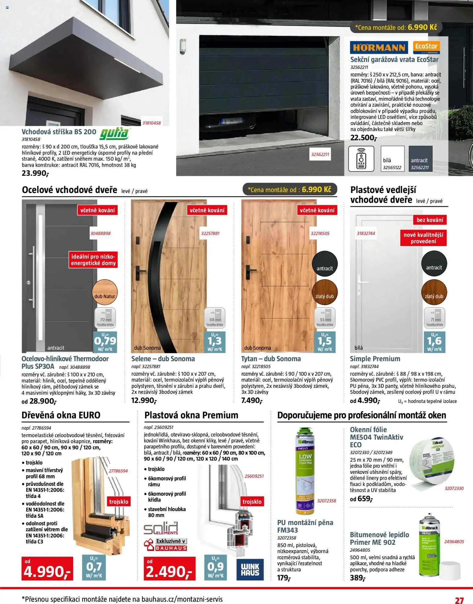 Bauhaus leták od 02.04.2026 | Strana: 27 | Produkty: Fólie, Závěsy, LED