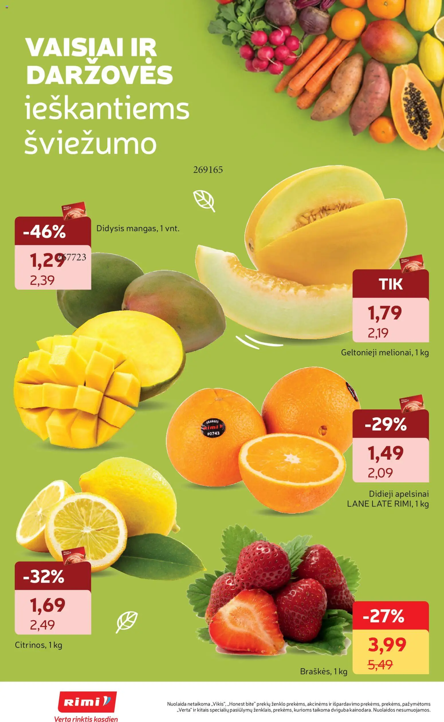 Rimi akcijos nuo 31.03.2026 | Puslapis: 18 | Prekių: Apelsinai