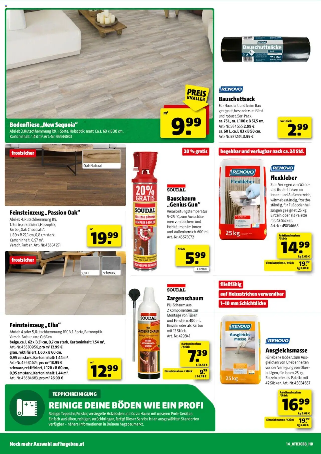 Hagebau Flugblatt gültig ab 17.09.2025 | Seite: 14